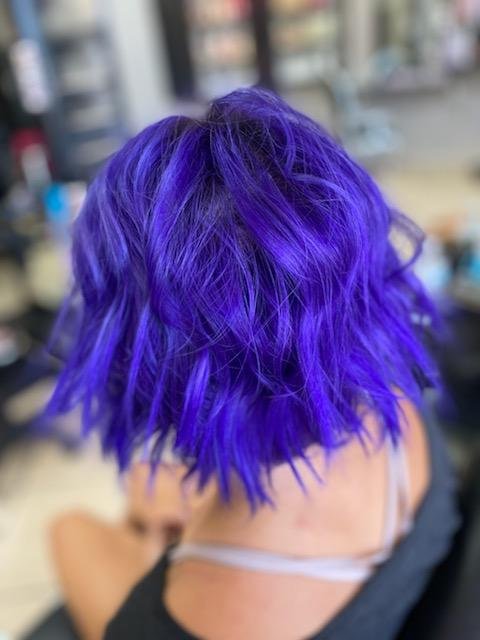 Electric Purple Hair Color