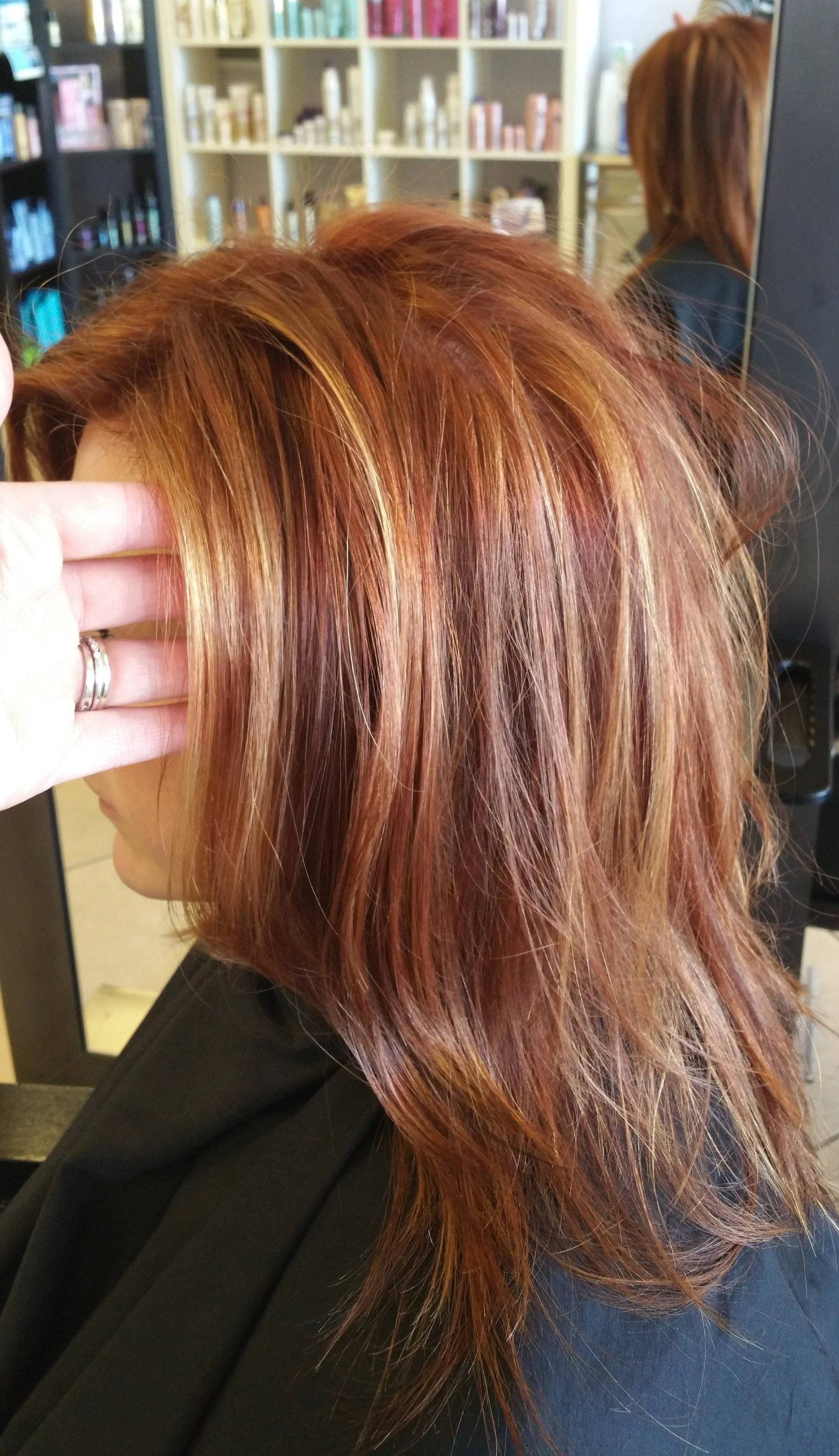 Auburn Red with Copper Highlights