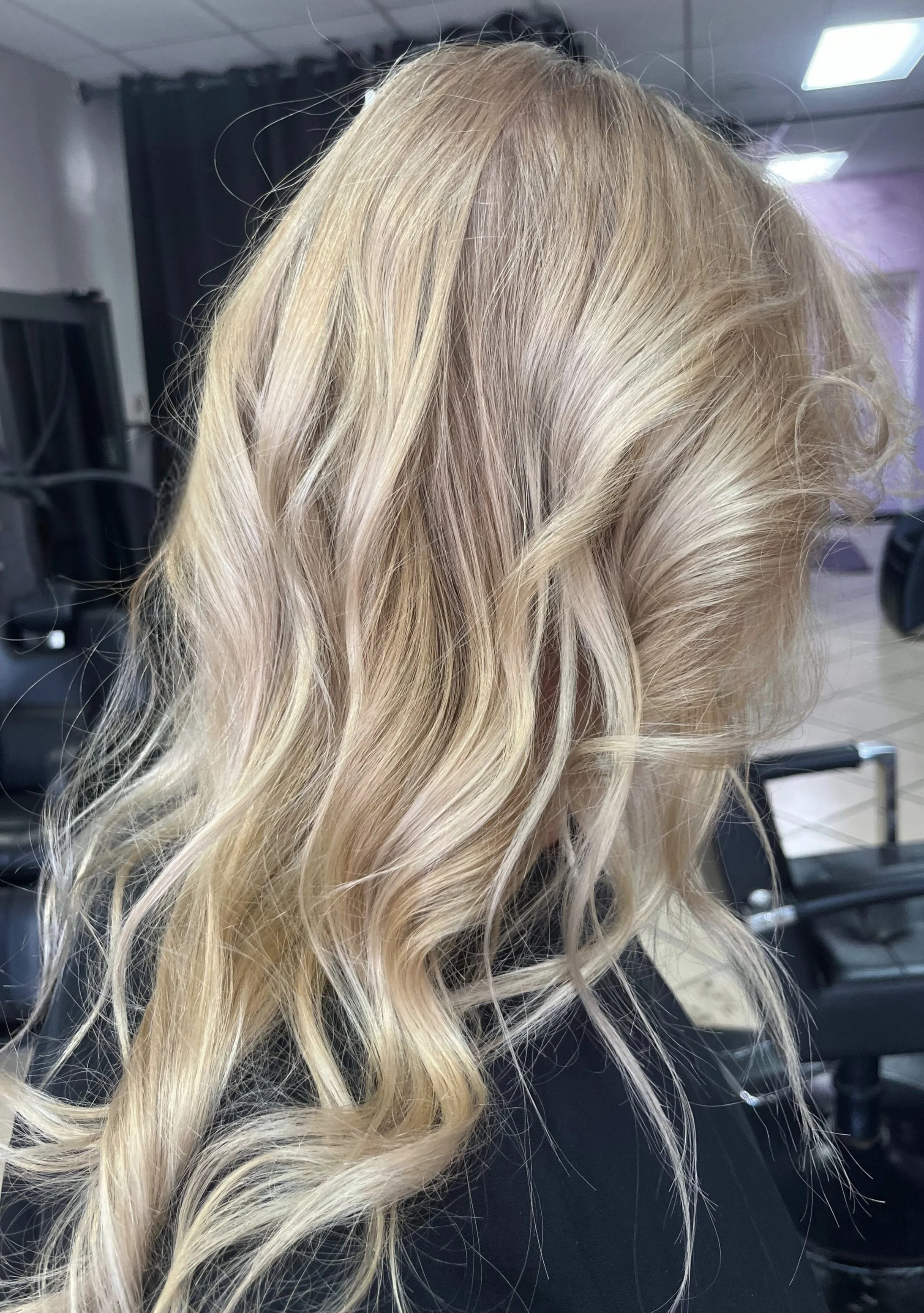 Beige Blonde Highlights