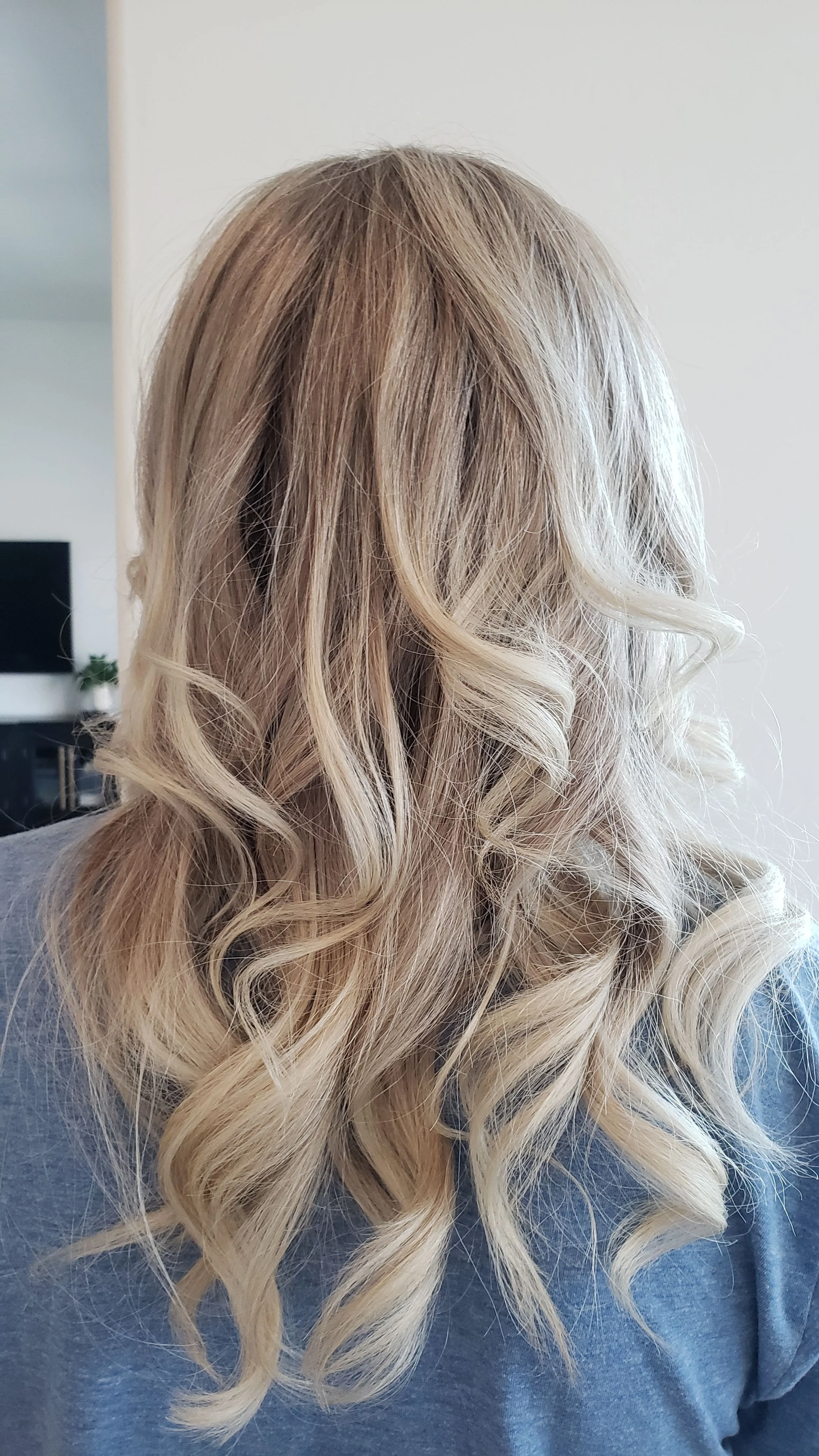 Blonde Highlights with Cool Root