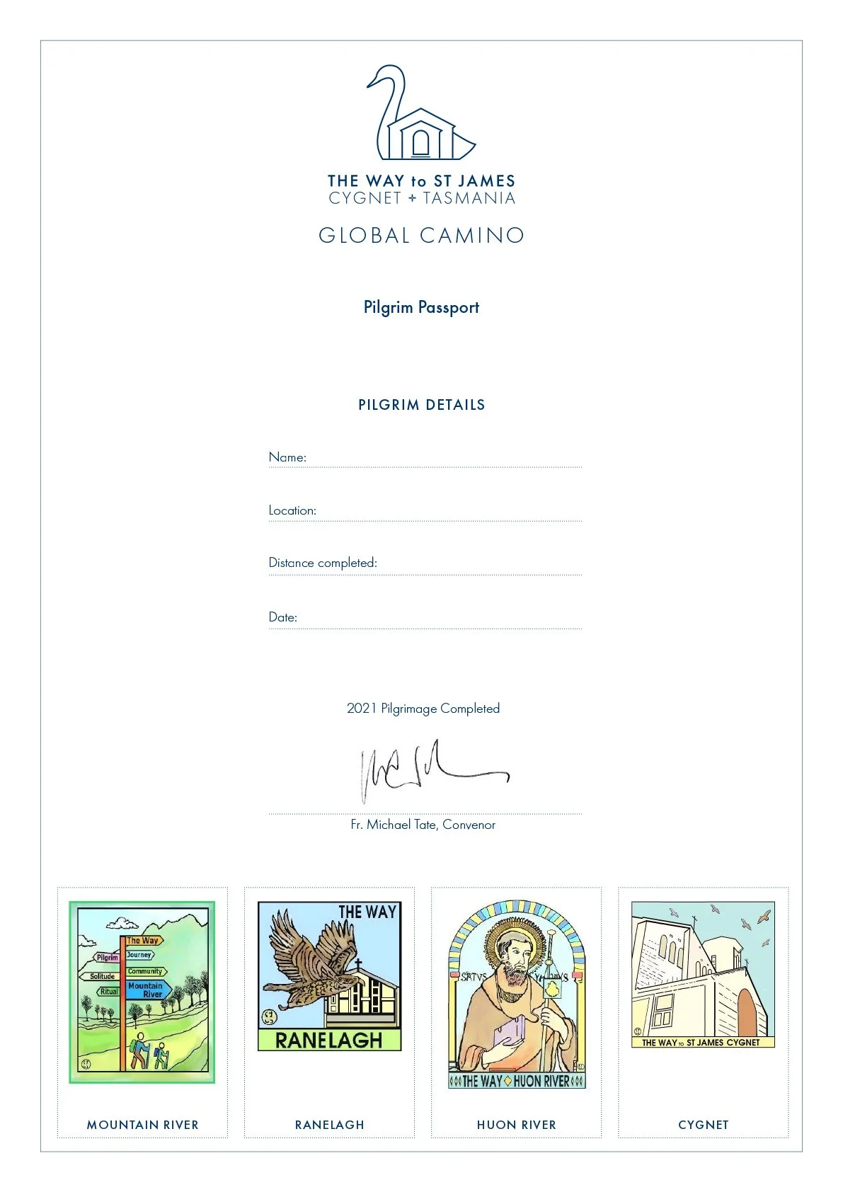 Global Camino Passport A4