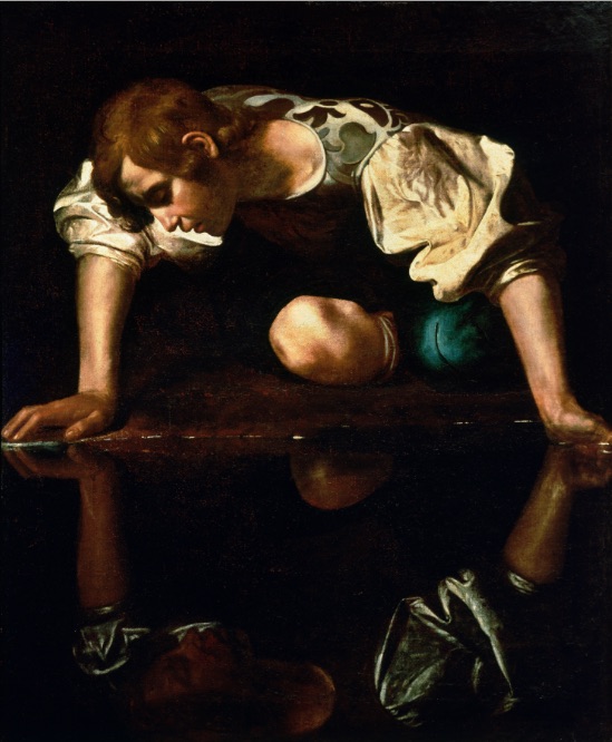 Narcissus, by caravaggio