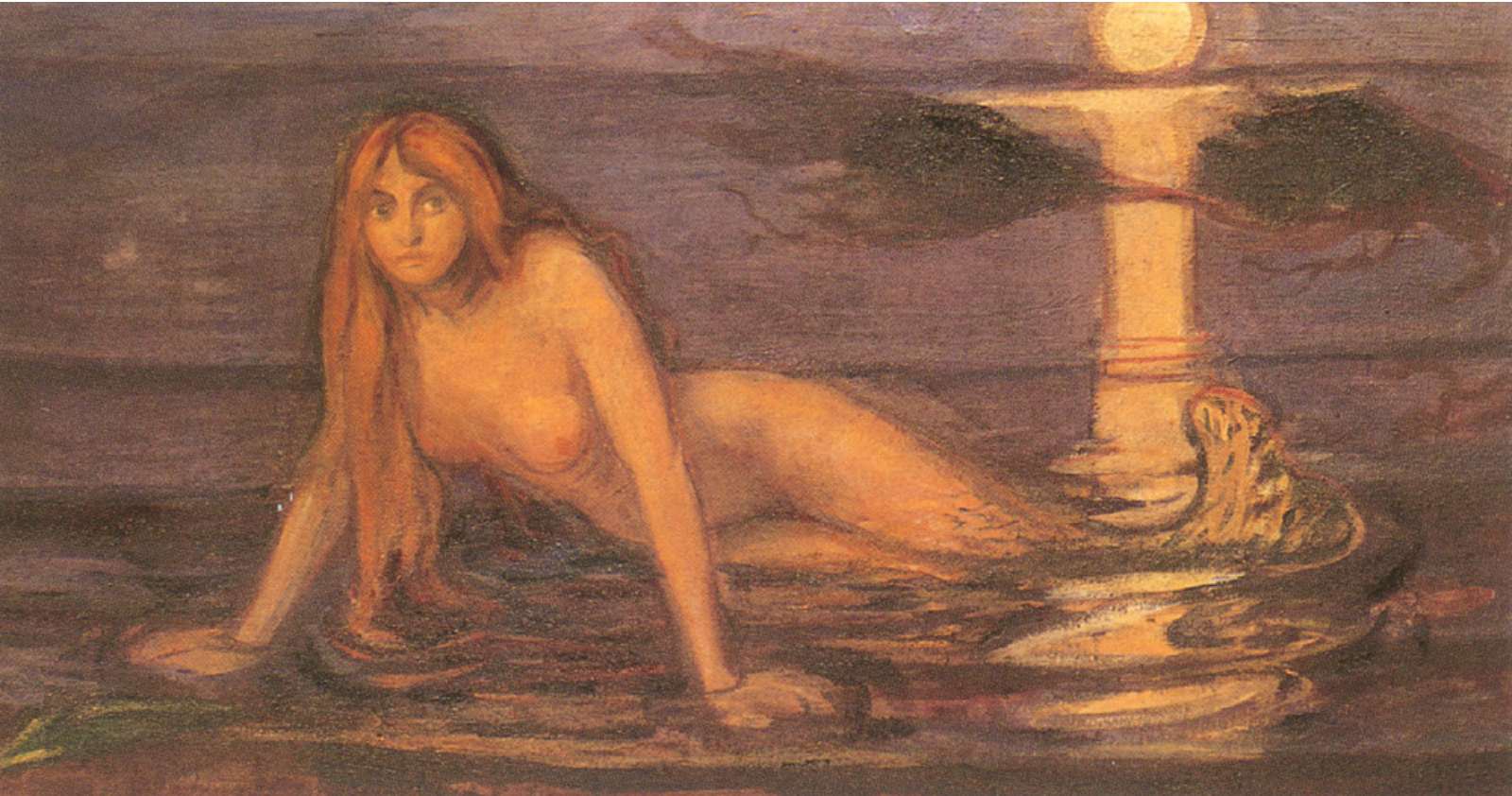 Edvard Munch, “Lady from the Sea,” 1896: Image from Wikimedia