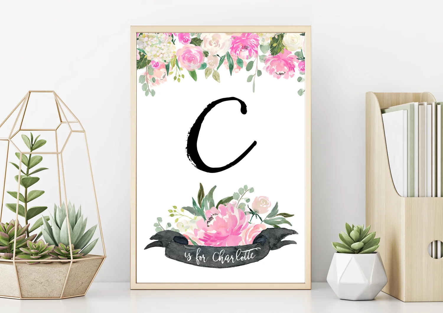 Winter Bloom Photography Floral Customized Name Art Printable Winter Bloom Photography Floral Customized Name Art Printable