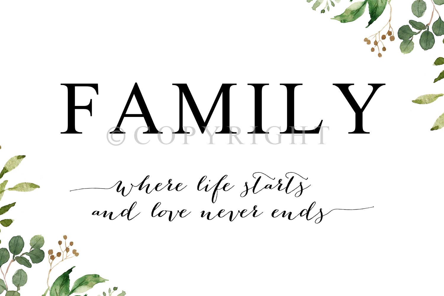 Wall Art Free Printable Family Quotes