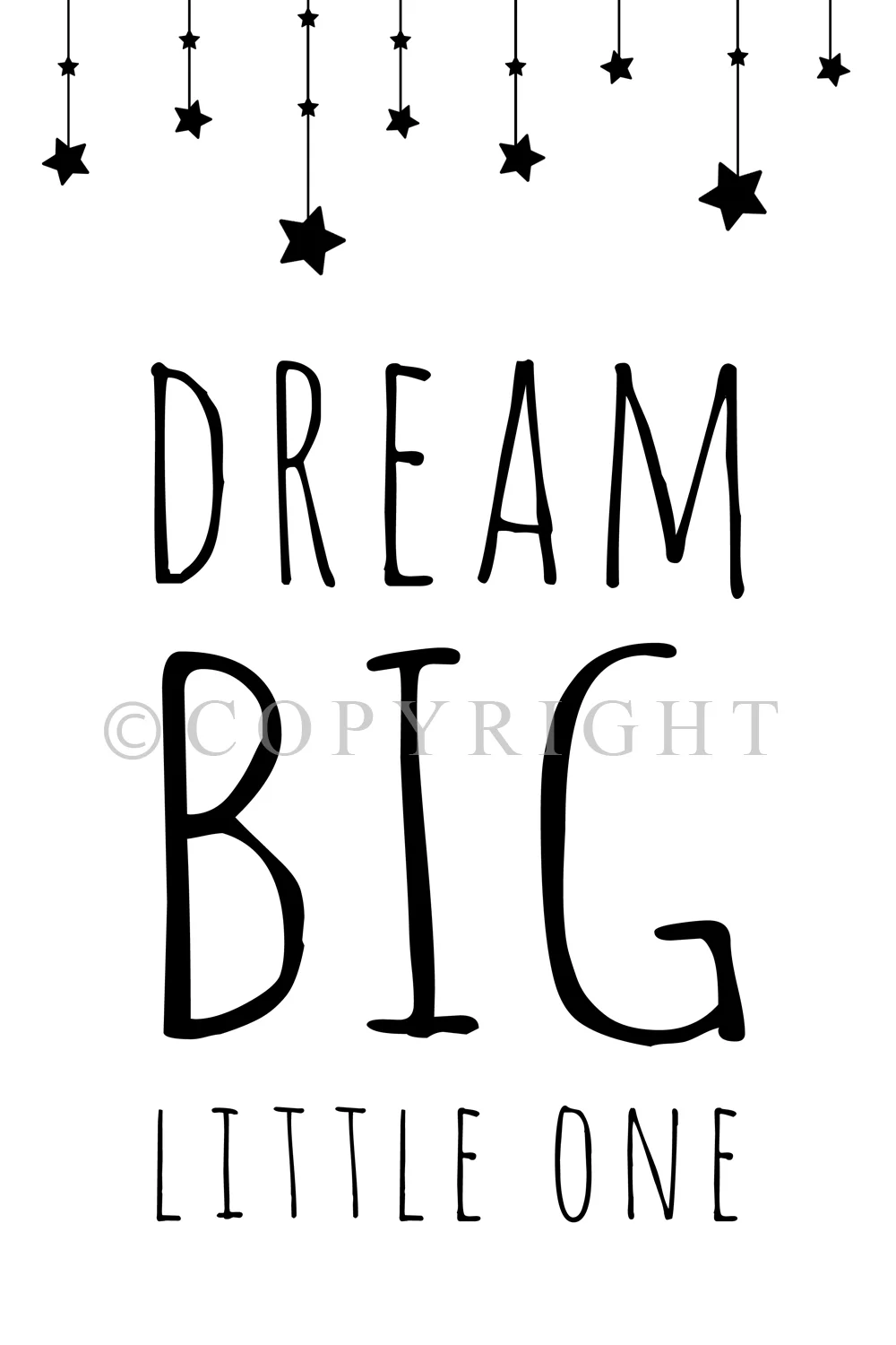 Winter Bloom Photography Dream Big Wall Art Printable