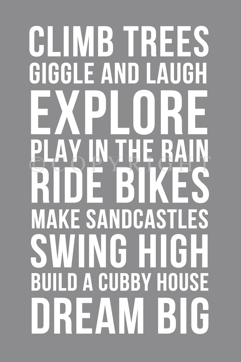 Winter Bloom Photography — Kids Rules Wall Art Printable, image size:1000x1500