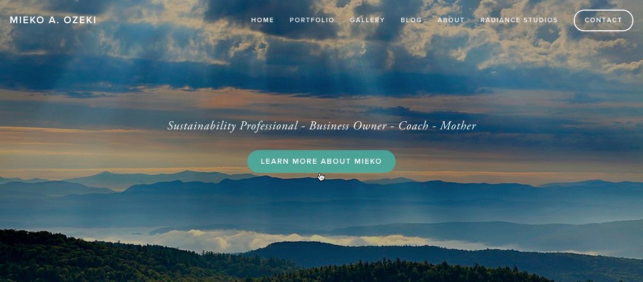 My website created via SquareSpace with Bedford template.