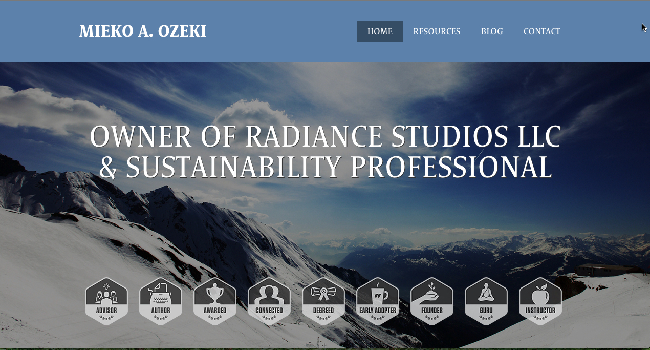 My old website created via Workfolio with Aperture theme.