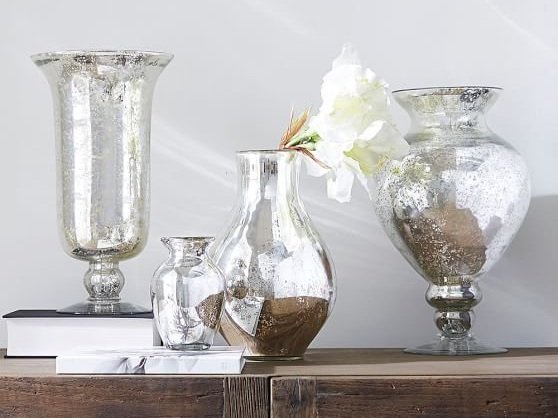 Mercury Glass Vase Collection