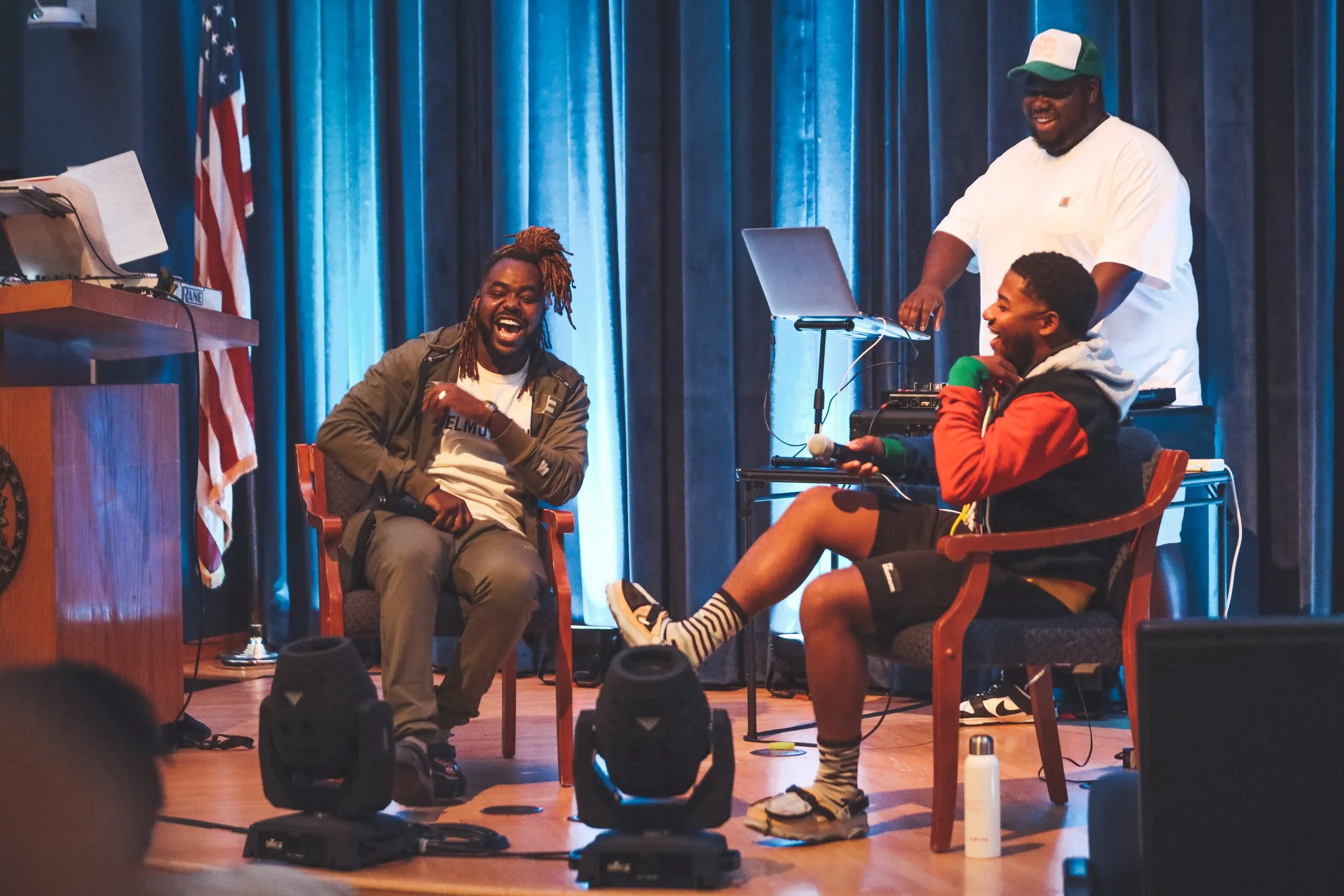 Marco Pavé & Larussell in conversation at Georgetown University 