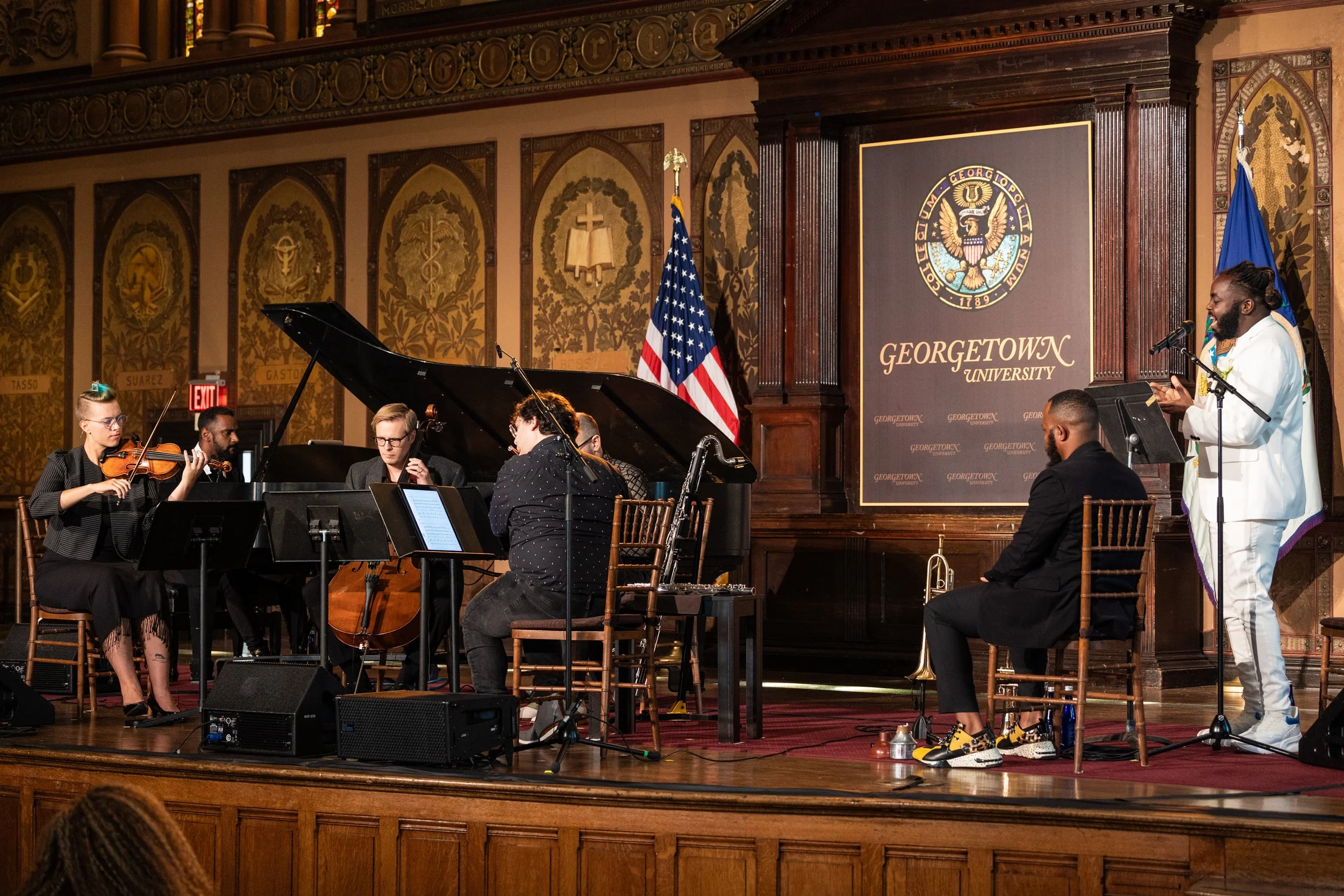 Marco Pavé performing Requiem for the enslaved