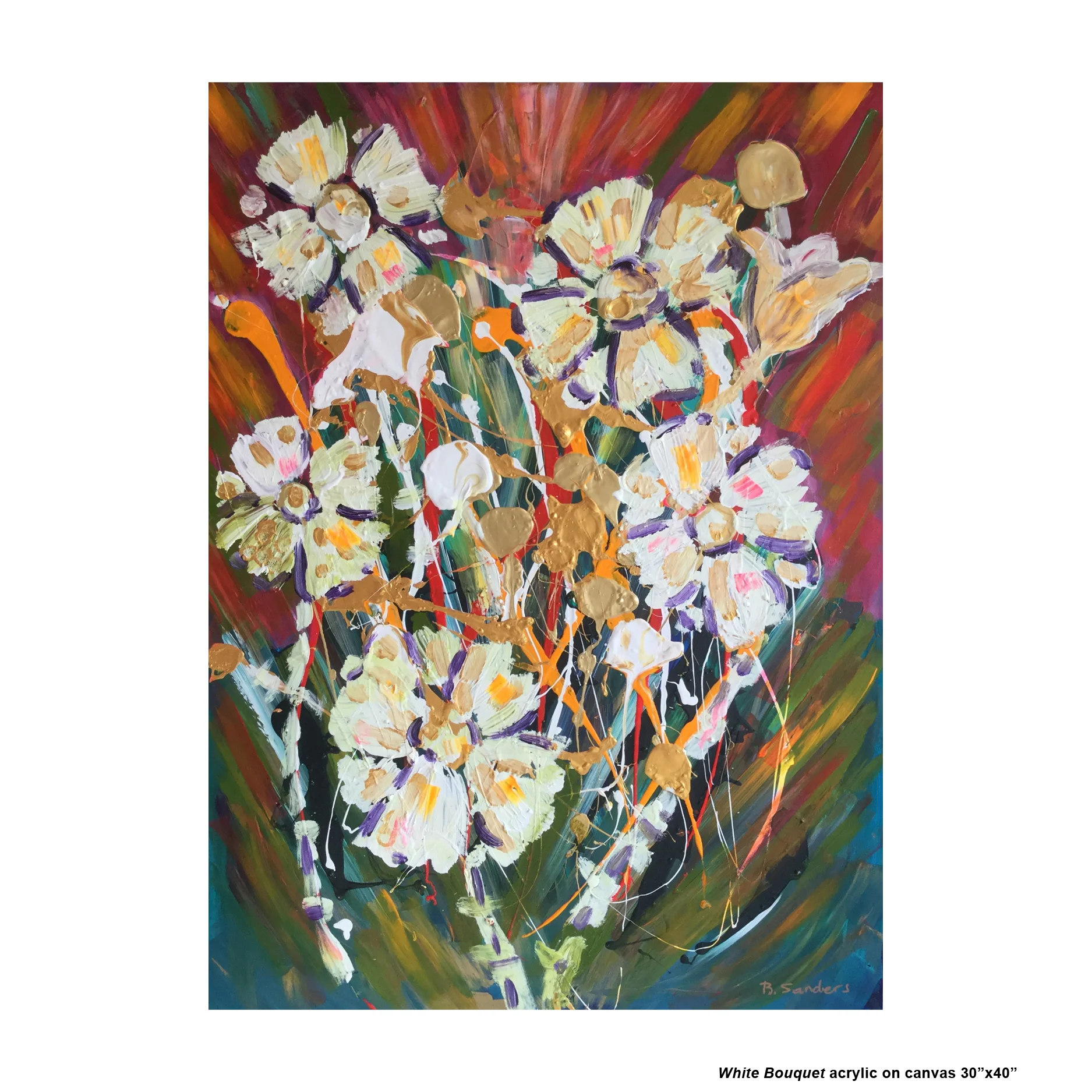 Painting 394 White Bouquet acrylic on canvas 30x40.jpg