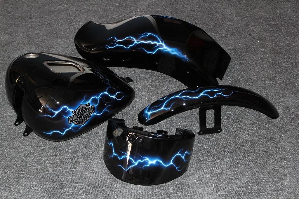 Harley Davidson Blue lightning