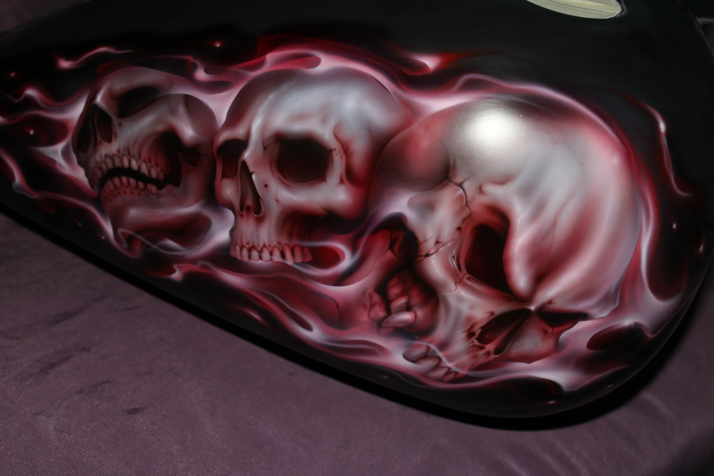 Skulls and fire