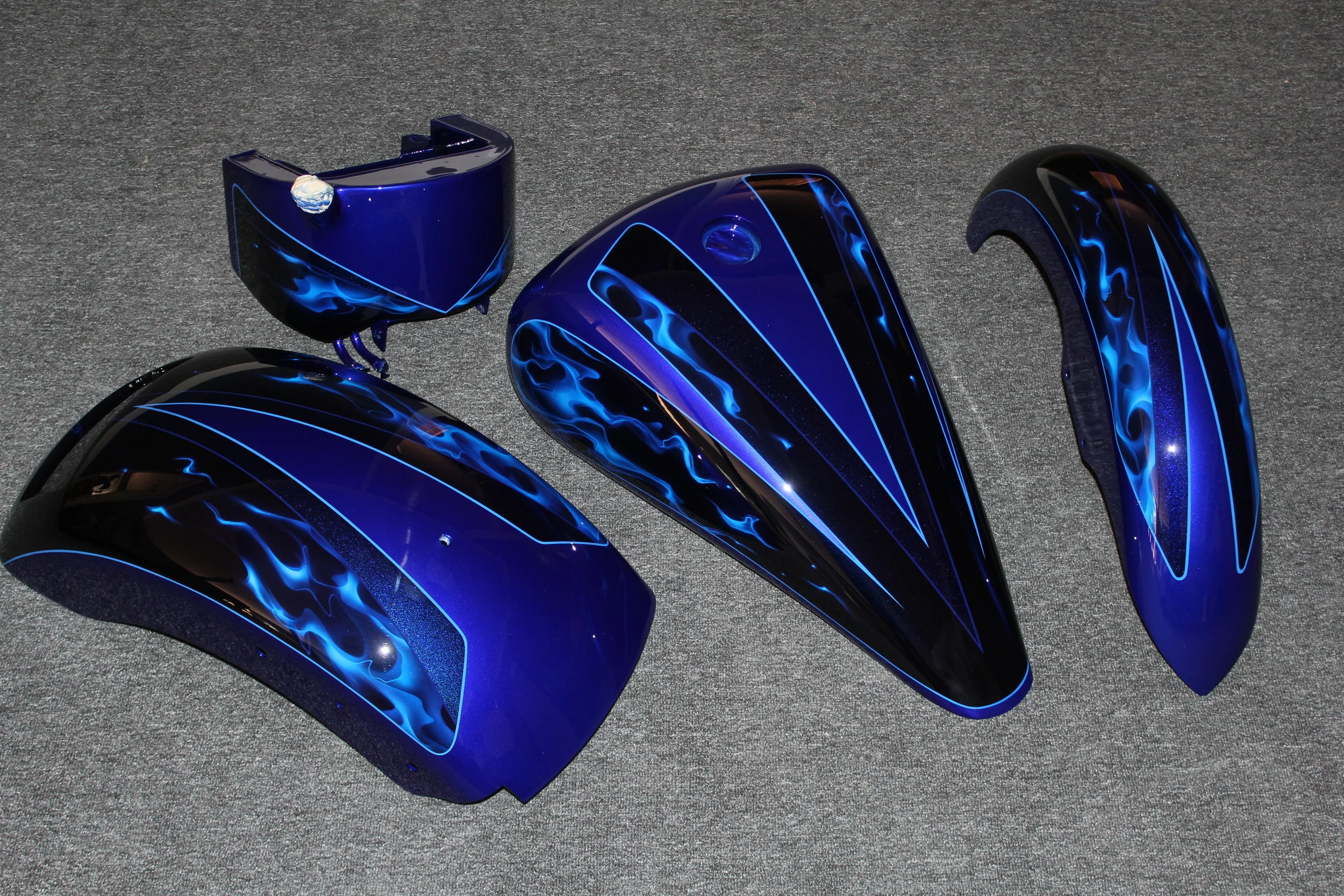 Candy Blue Graphics and Fire