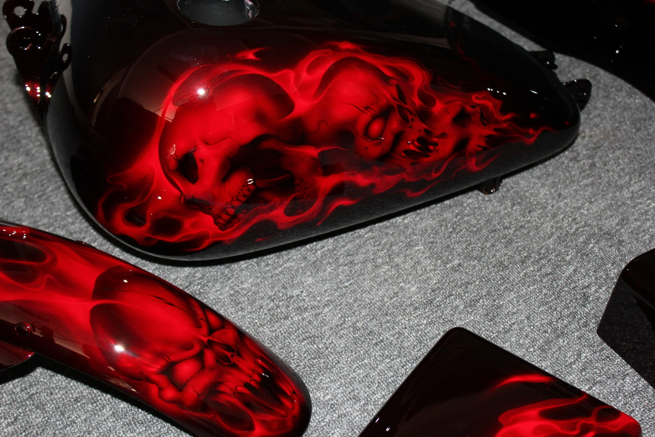 Red Fire Skulls
