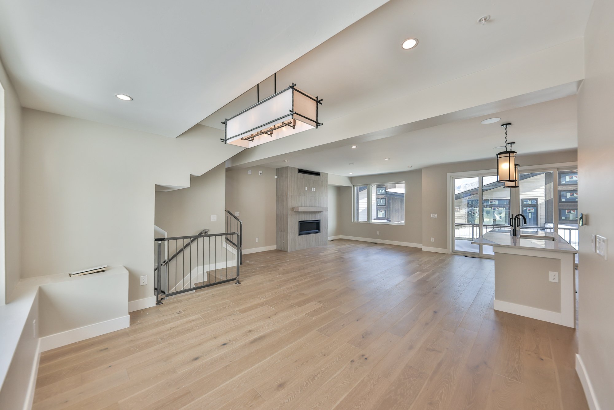 Upstairs open floor plan