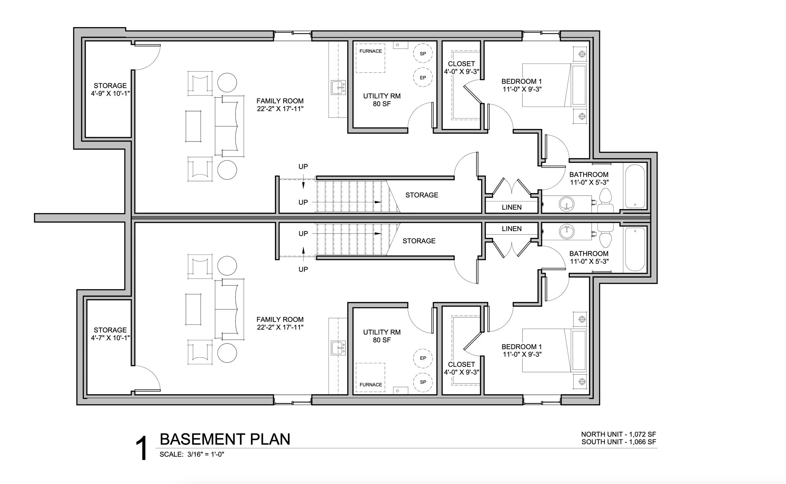 Floorplans: 2774 & 2776 Delaware