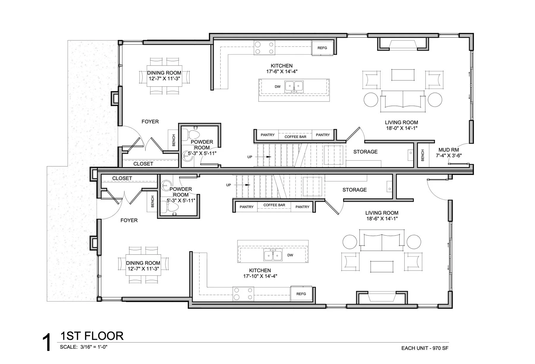 Raleigh Street Duplex - Denver - Floorplans