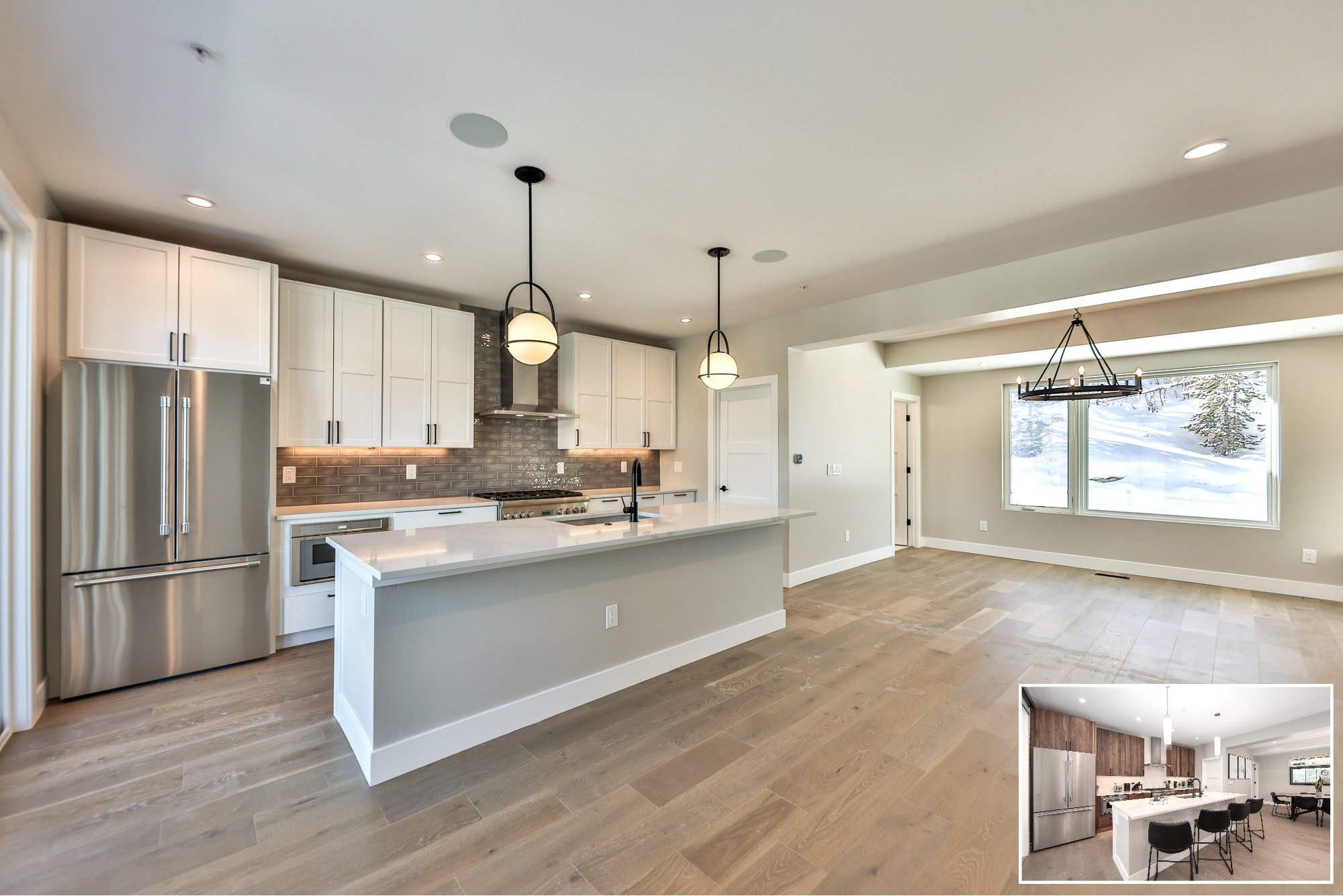 Kitchen with staging