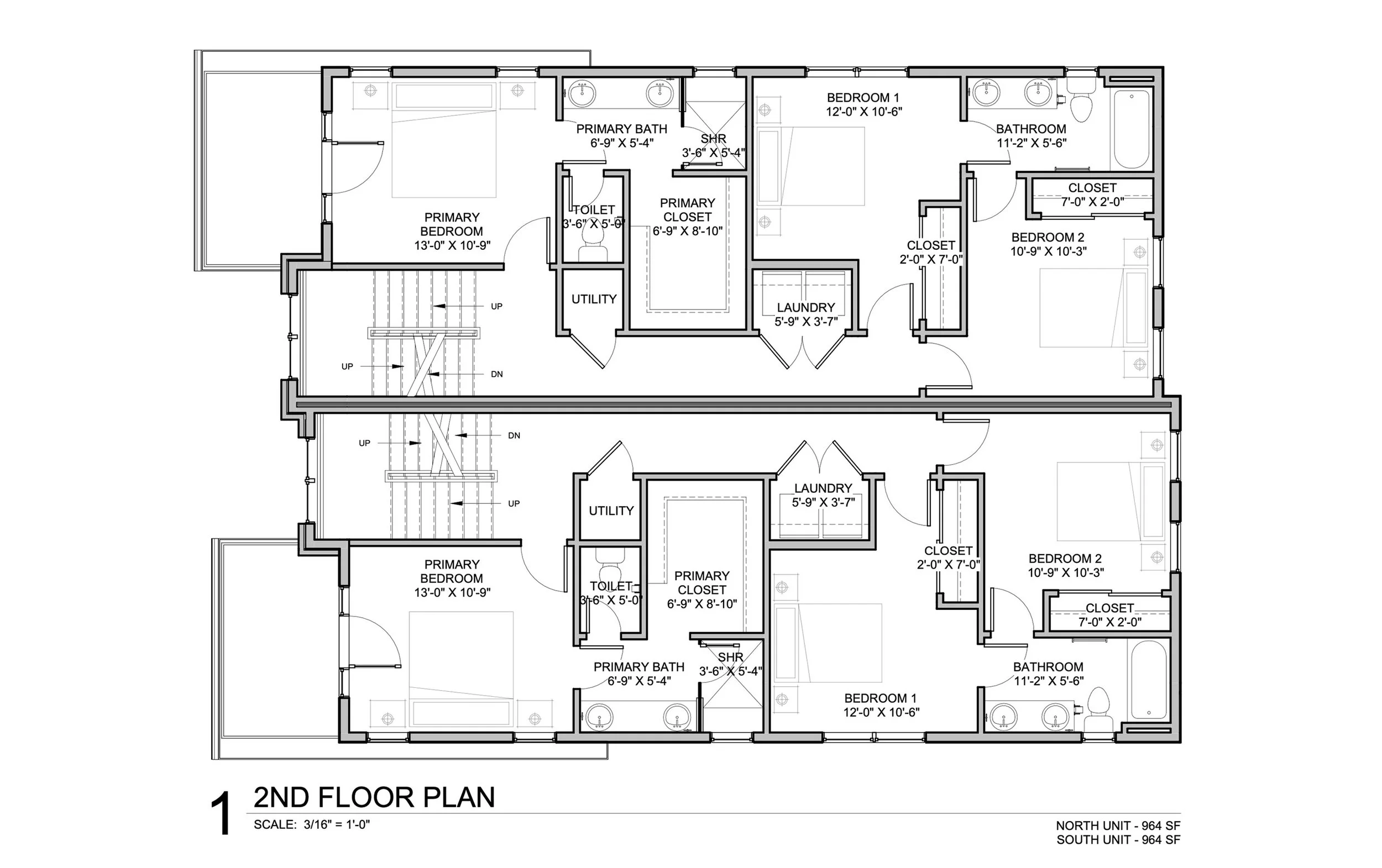 Floorplans: 4186 and 4188 Vrain Street