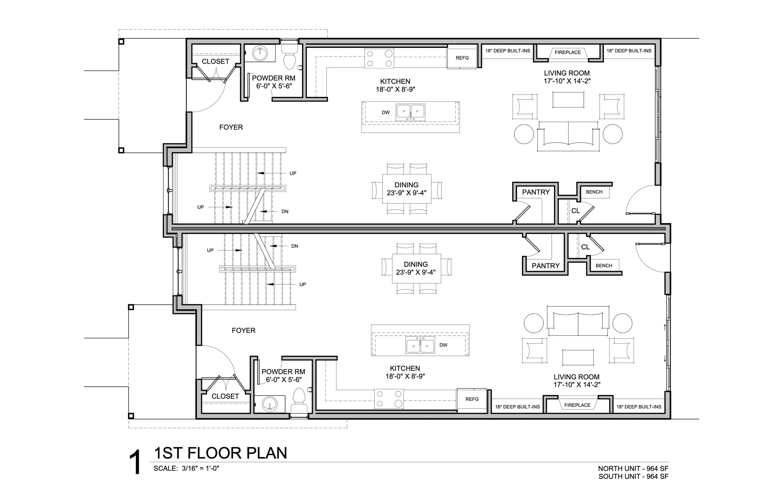 Floorplans: 4186 and 4188 Vrain Street