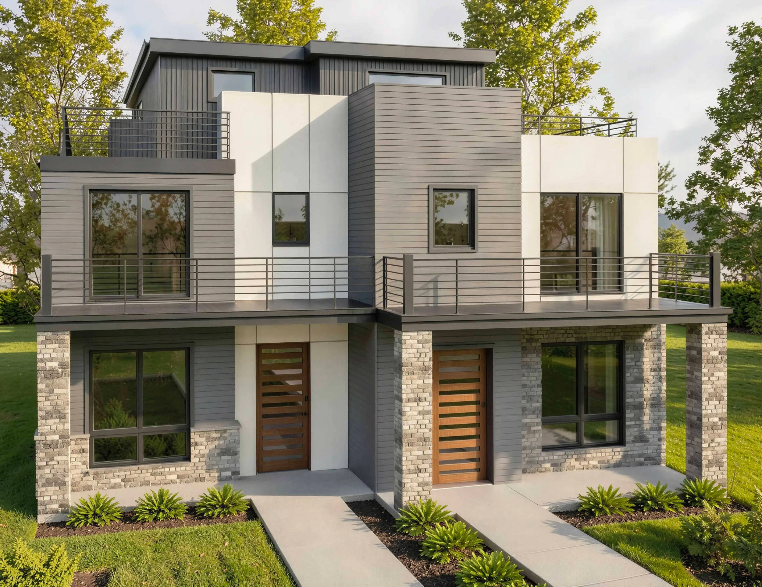 New Construction Duplex in Denver - Acoma Street