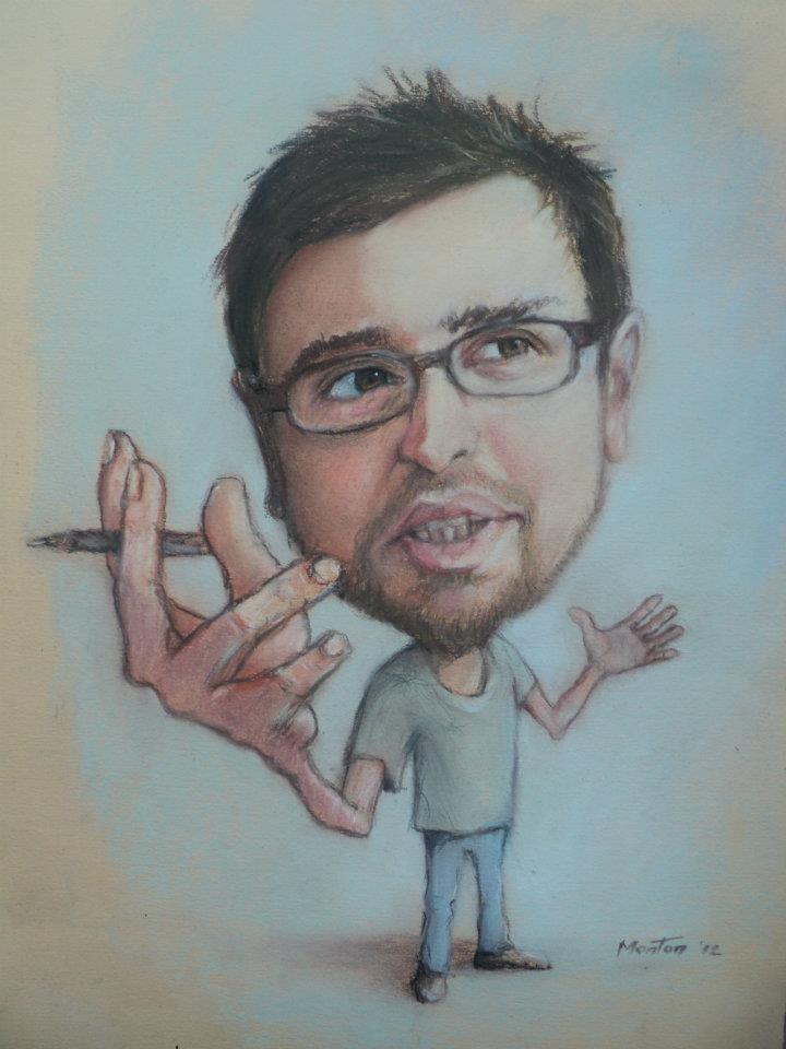 Caricature by Mentor Llapashtica