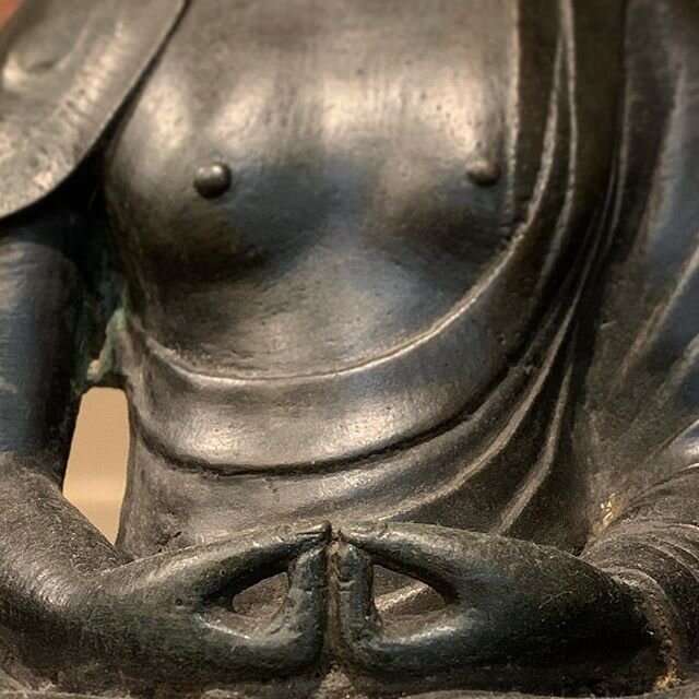Happy Father&rsquo;s Day!
.
#artappreciation : The Samahita mudra is unique to Amitabha Buddha and can be found in statues from Japan and Yunnan. Amitabha Buddha is widely recognized as the spiritual father of Avalokitesvara (Guanyin). This is why we