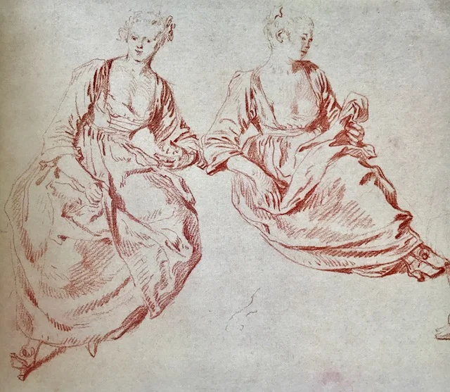 Study of Two Seated Women , circa 1716