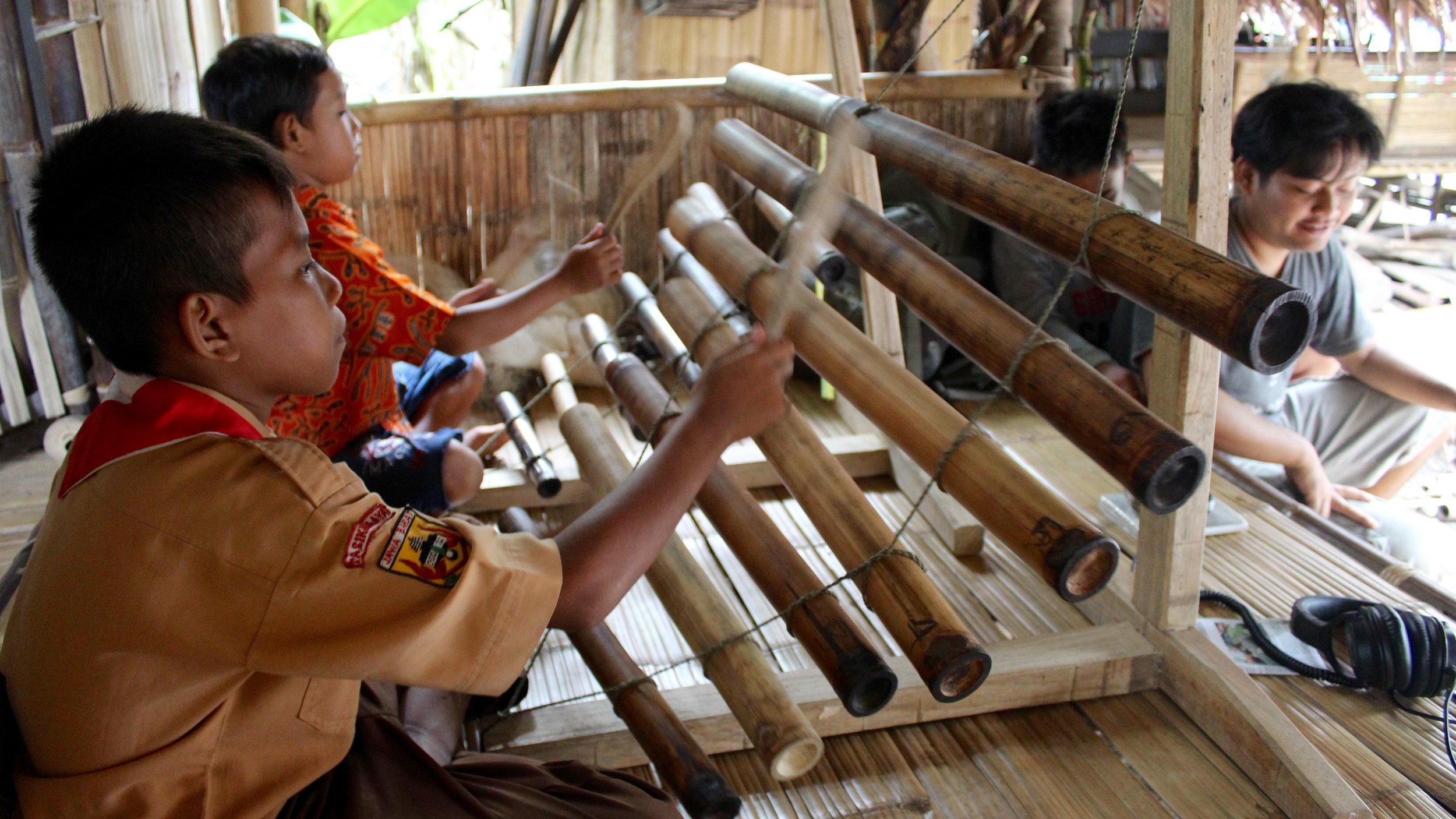 Calung rantay as it's played in South Tasikmalaya, West Java.