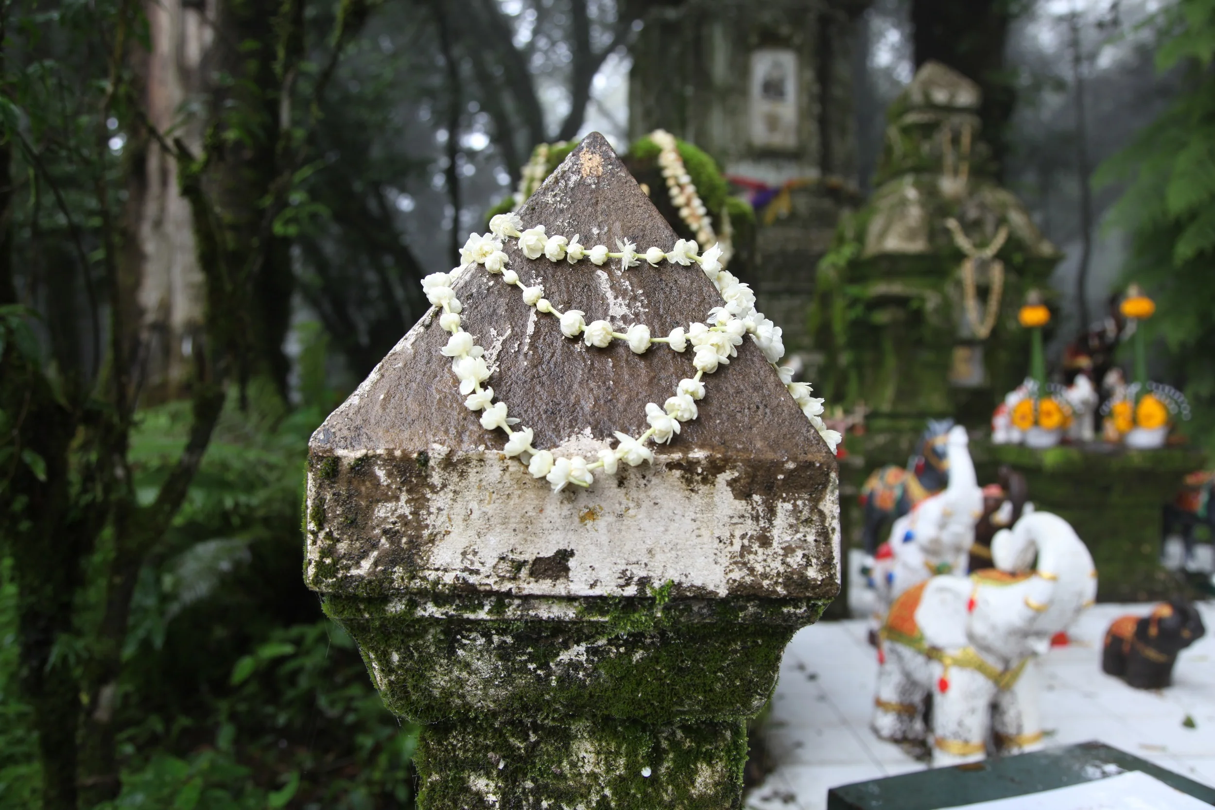 Everything that is connected to the shrine is sacred. So offerings are made to every part of it .