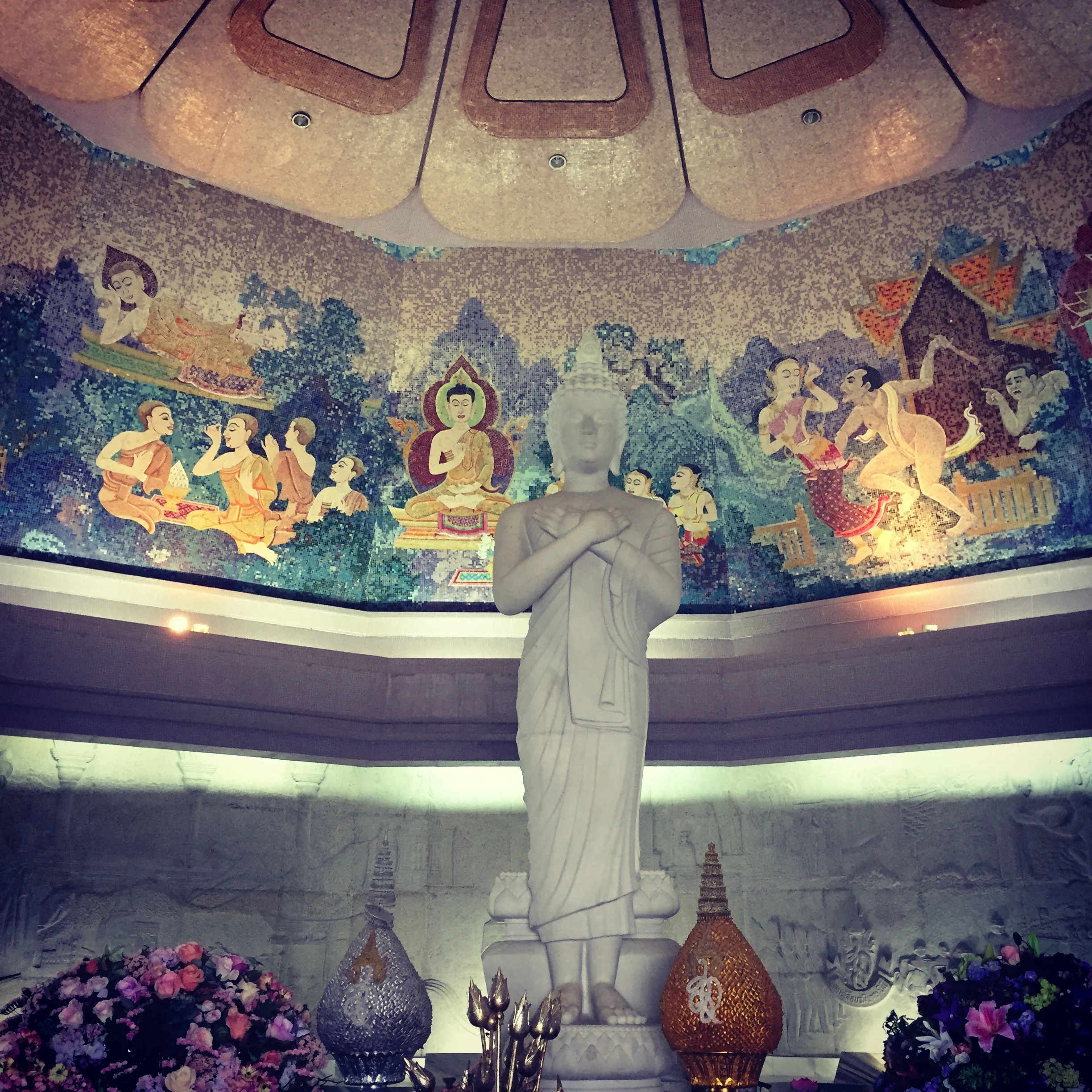 inside the purple stupa