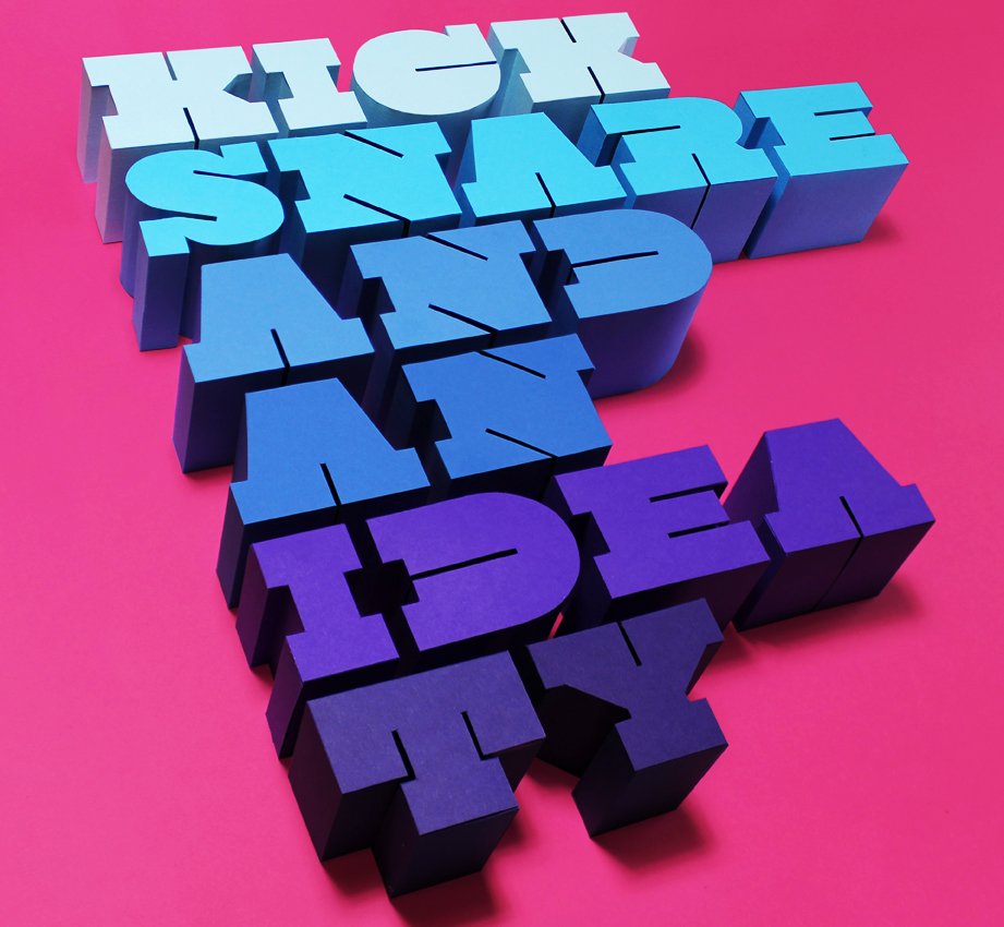 Paper Engineered typography