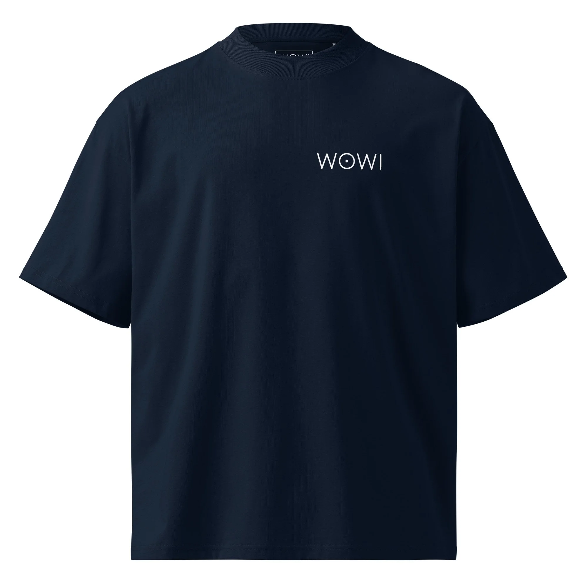 unisex-organic-oversized-high-neck-blaster-2.0-t-shirt-french-navy-front-6a737b3d2e908.jpg