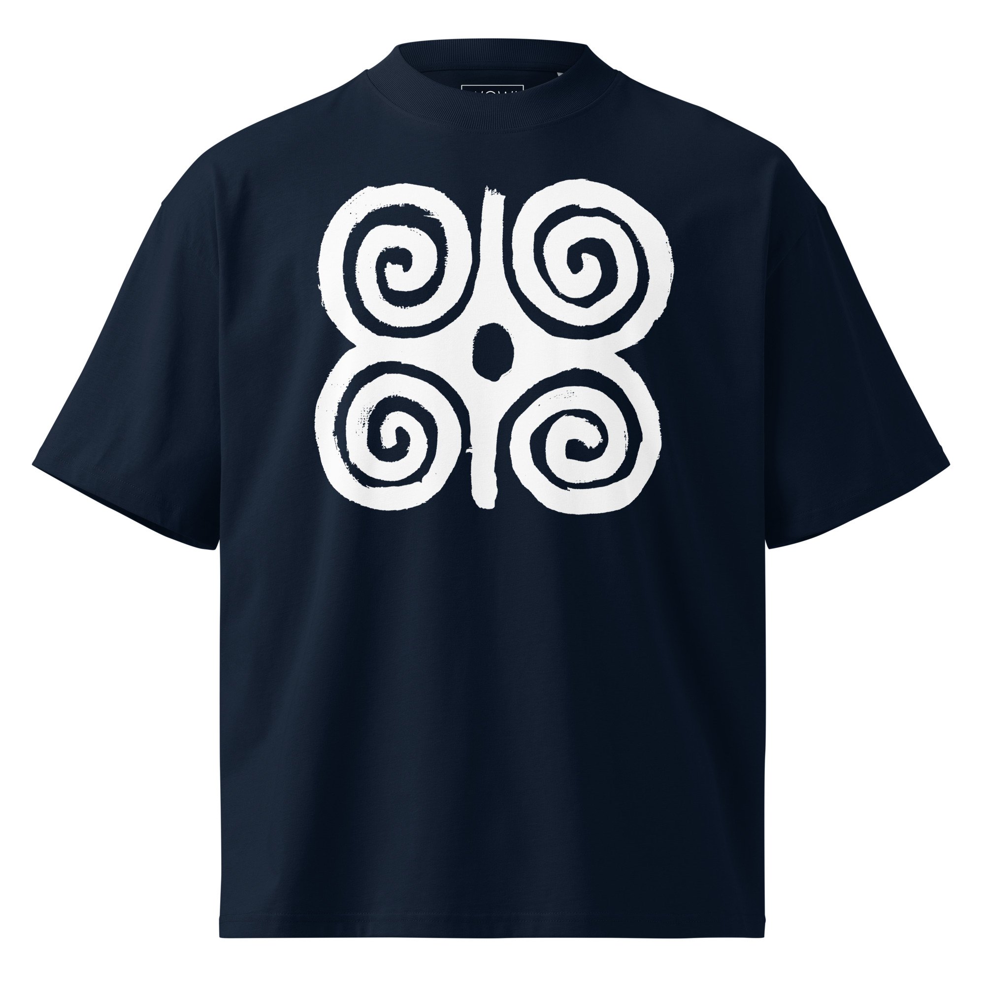 unisex-organic-oversized-high-neck-blaster-2.0-t-shirt-french-navy-front-6a75a8f8ad857.jpg