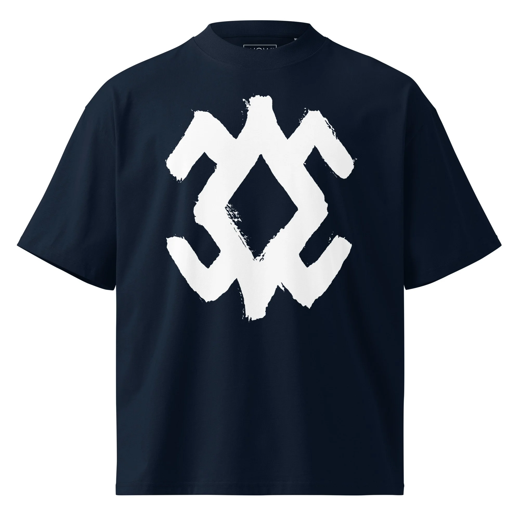 unisex-organic-oversized-high-neck-blaster-2.0-t-shirt-french-navy-front-6a75abc8954bc.jpg