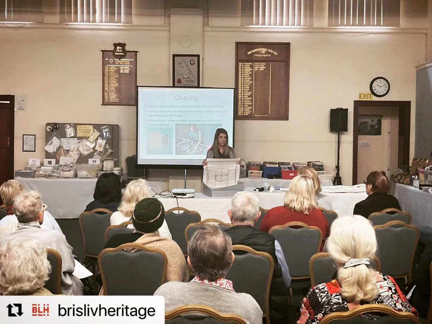 Last week I had the opportunity to give advice to people looking after textile collections within their local museums and heritage centres through Brisbane Living Heritage . #Repost @brislivheritage with @use.repost
・・・
We had an enjoyable morning at