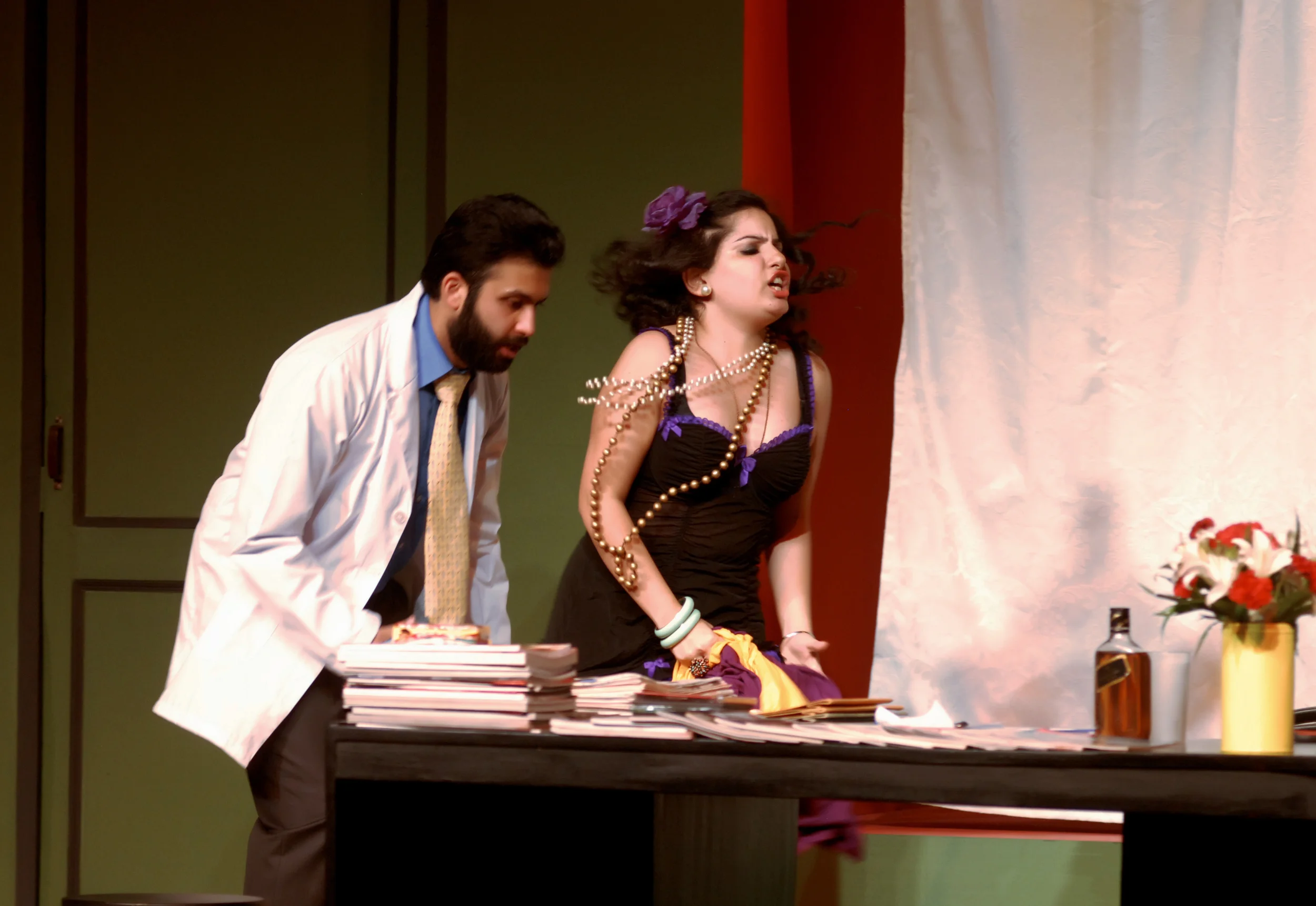  Sab Theek Hai, Doctor Sahab?  6 characters defy every rule in the book as they create a world far from what is accepted as normal!  Featuring Aakash Bhatia, Farhad Colabavala, Mallika Dua, Akash Mehta, Madhav Mehta, Soumya Parker. Lighting Design by