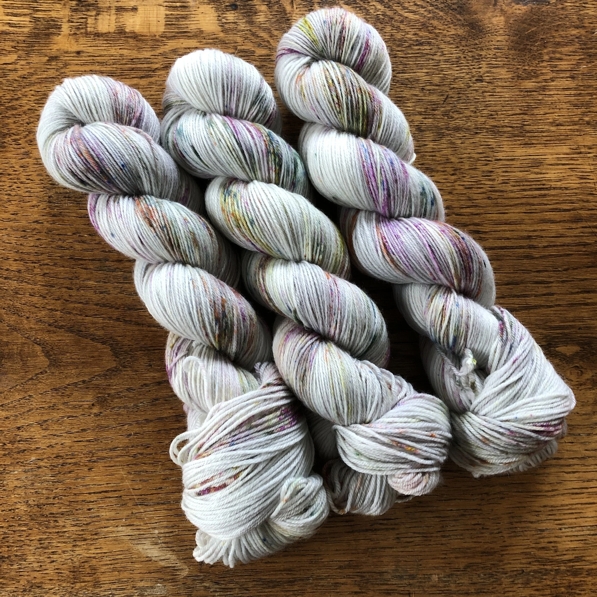 high twist speckled yarn