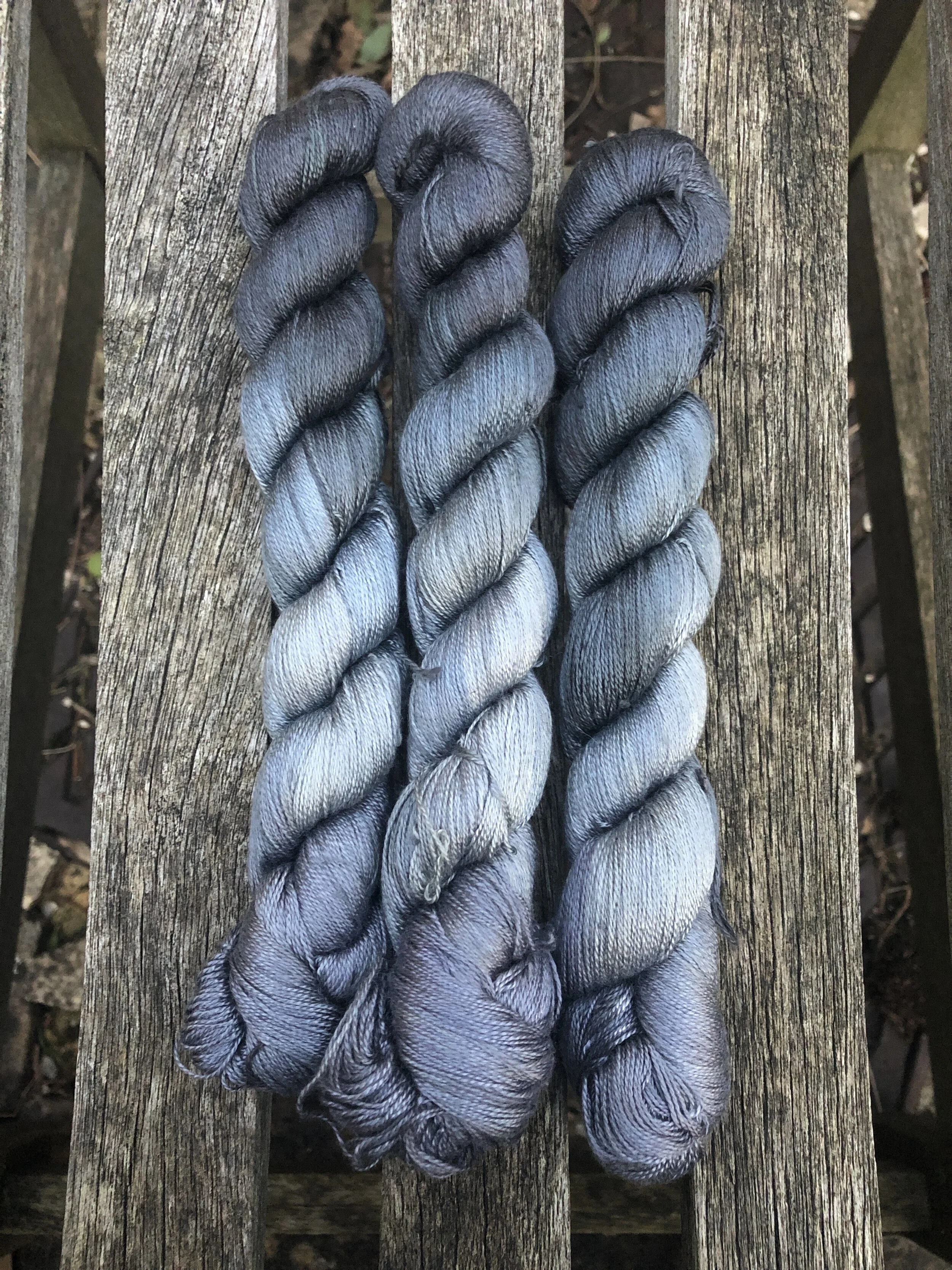 mulberry silk lace hand dyed