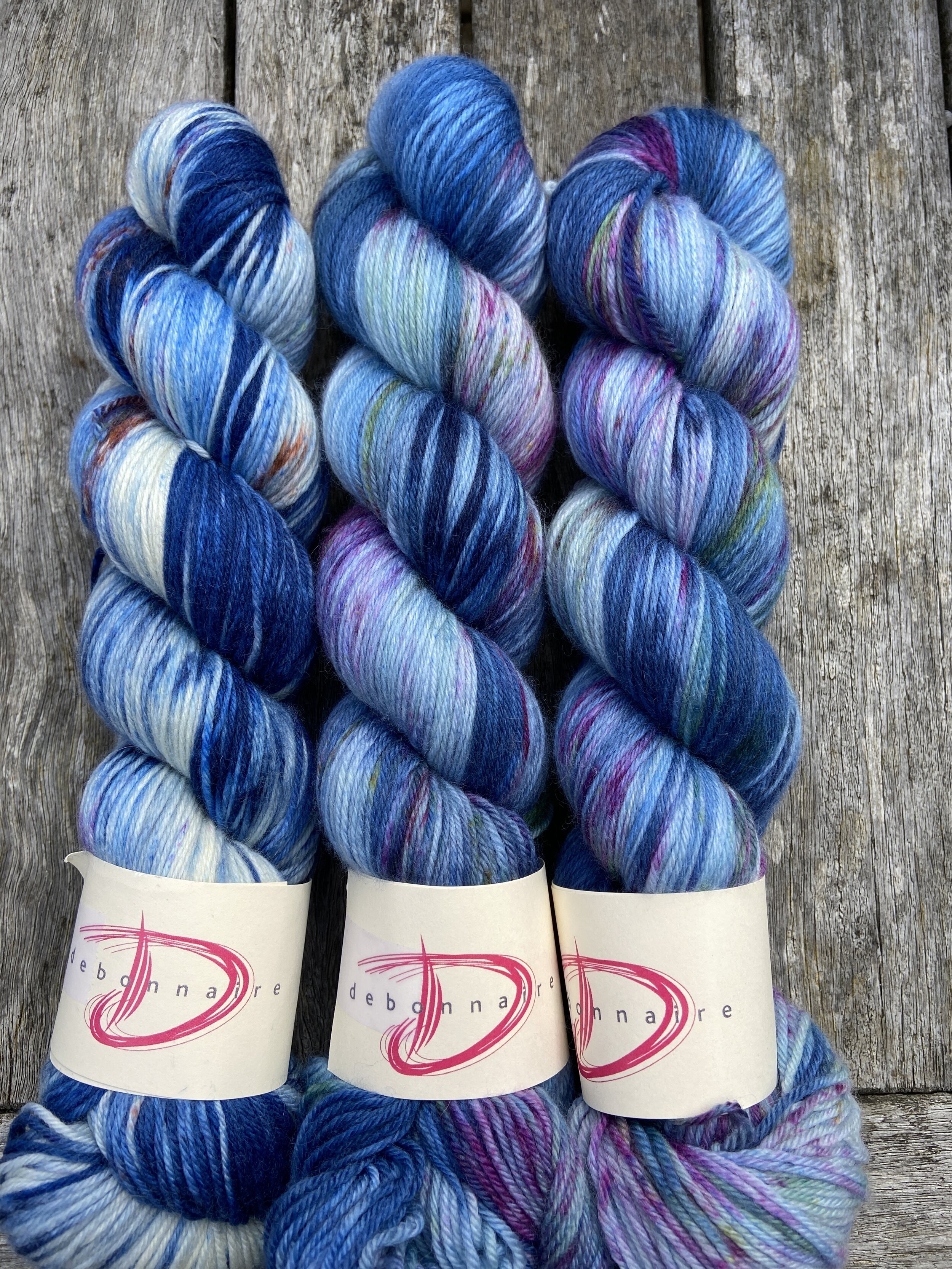 navy hand dyed cashmere sock