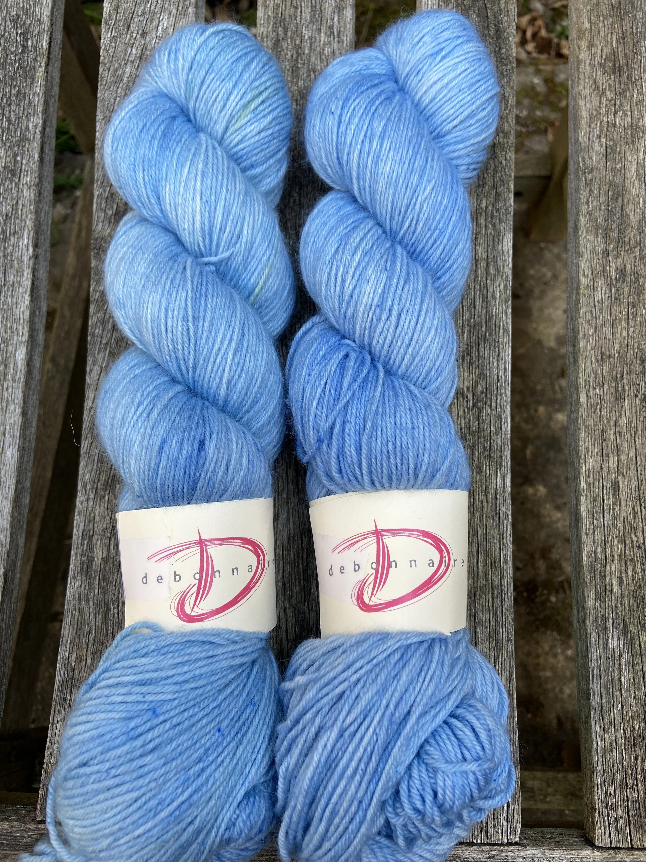calm blue Plush cashmere sock