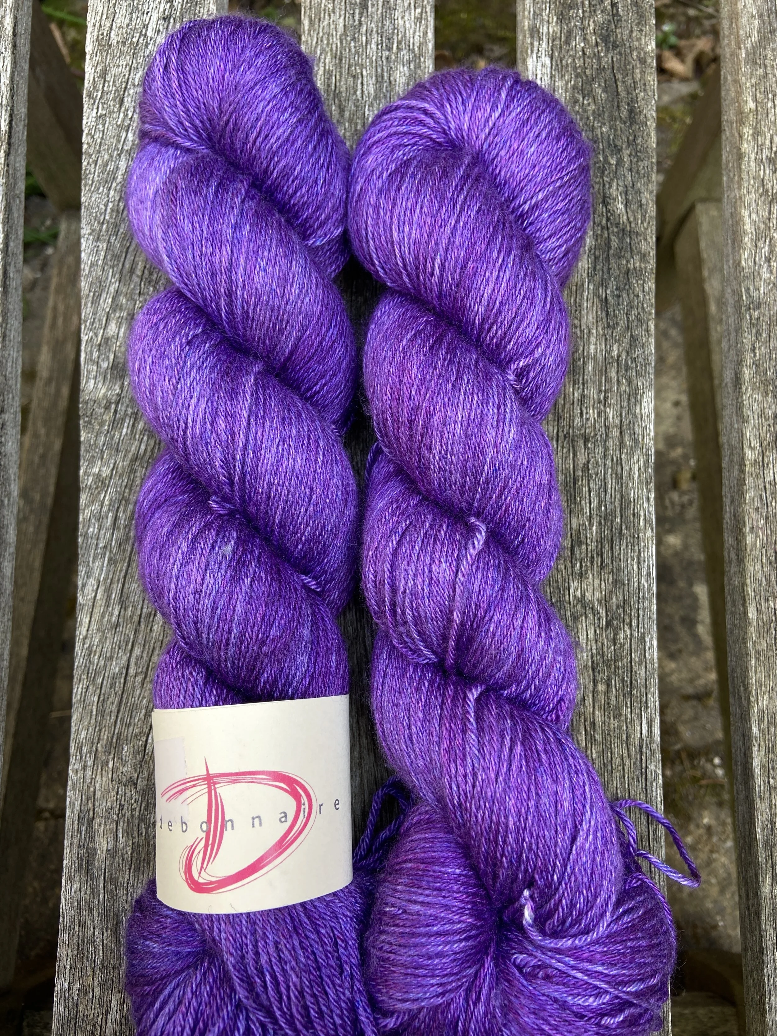 purple Bliss bfl silk 4ply