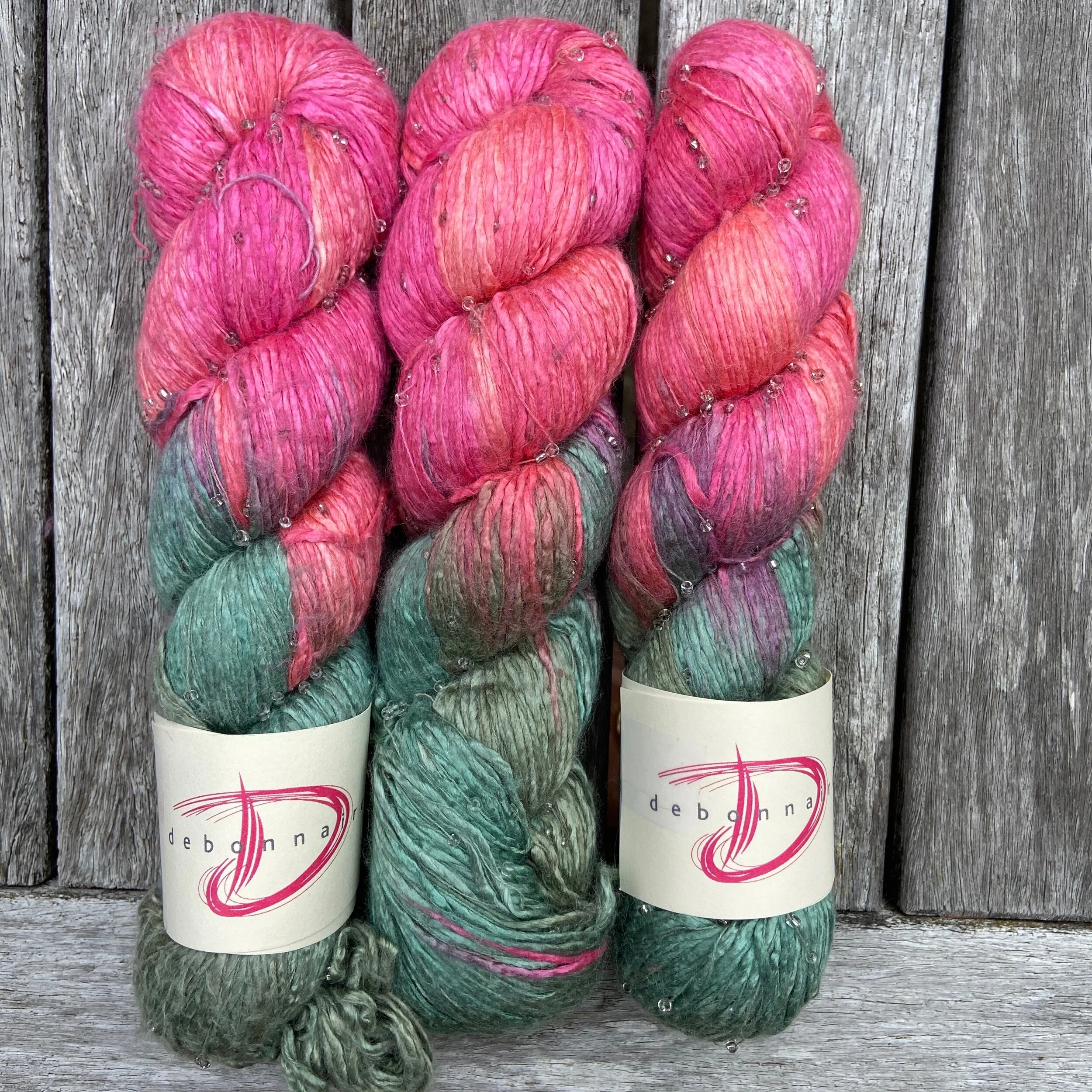 preppy mulberry silk with beads