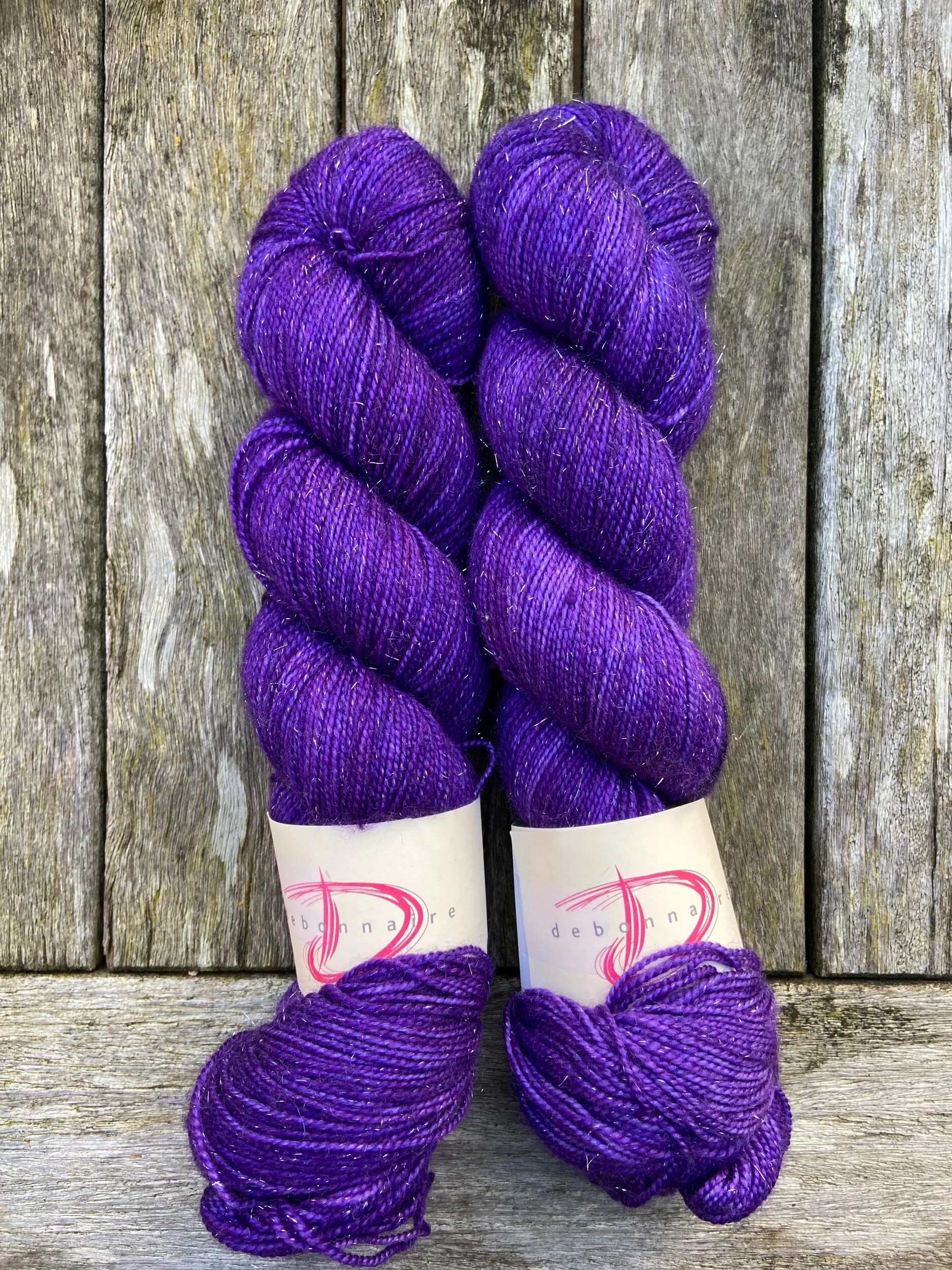 purple shimmer sock