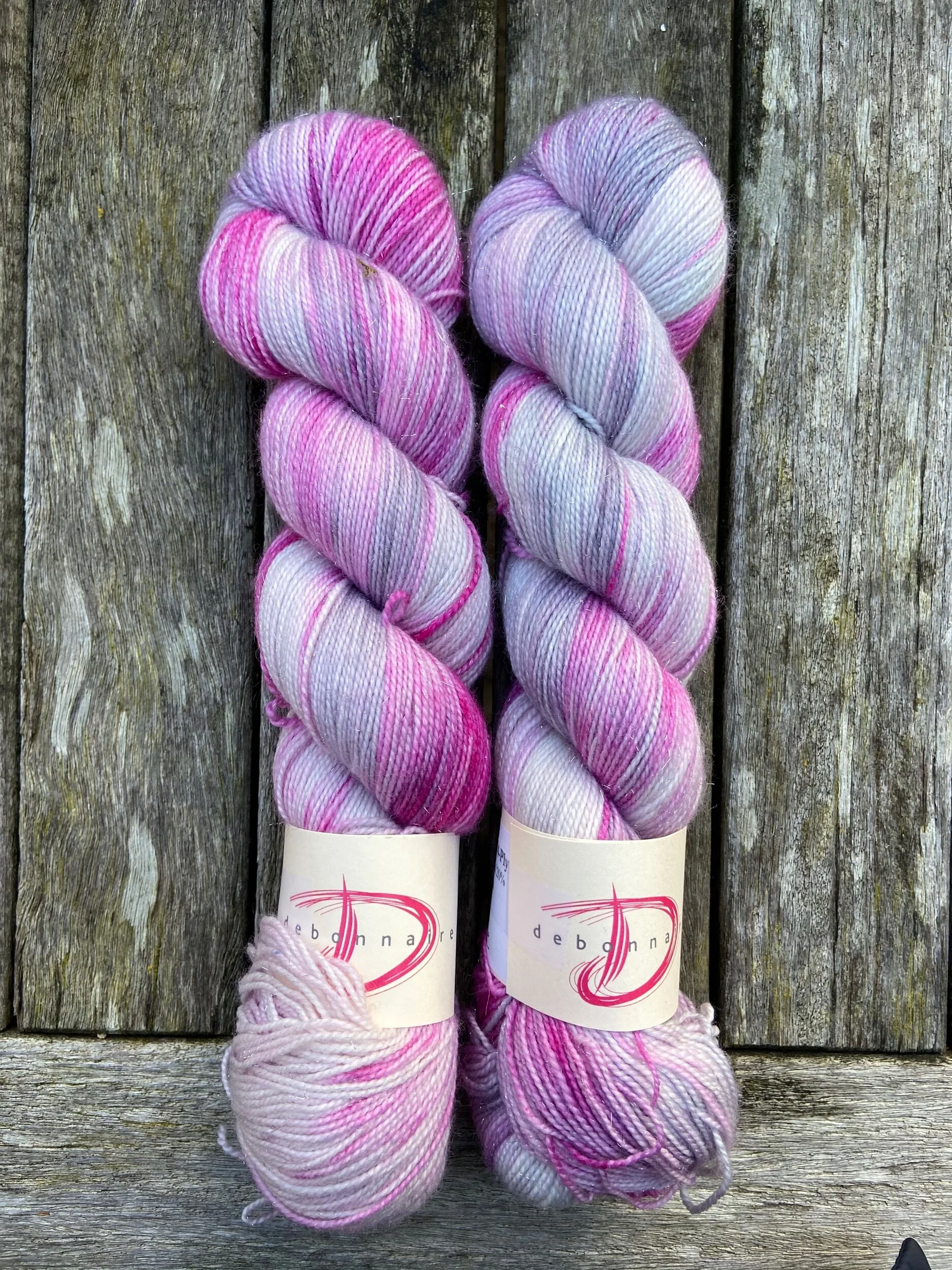 silver rose shimmer sock