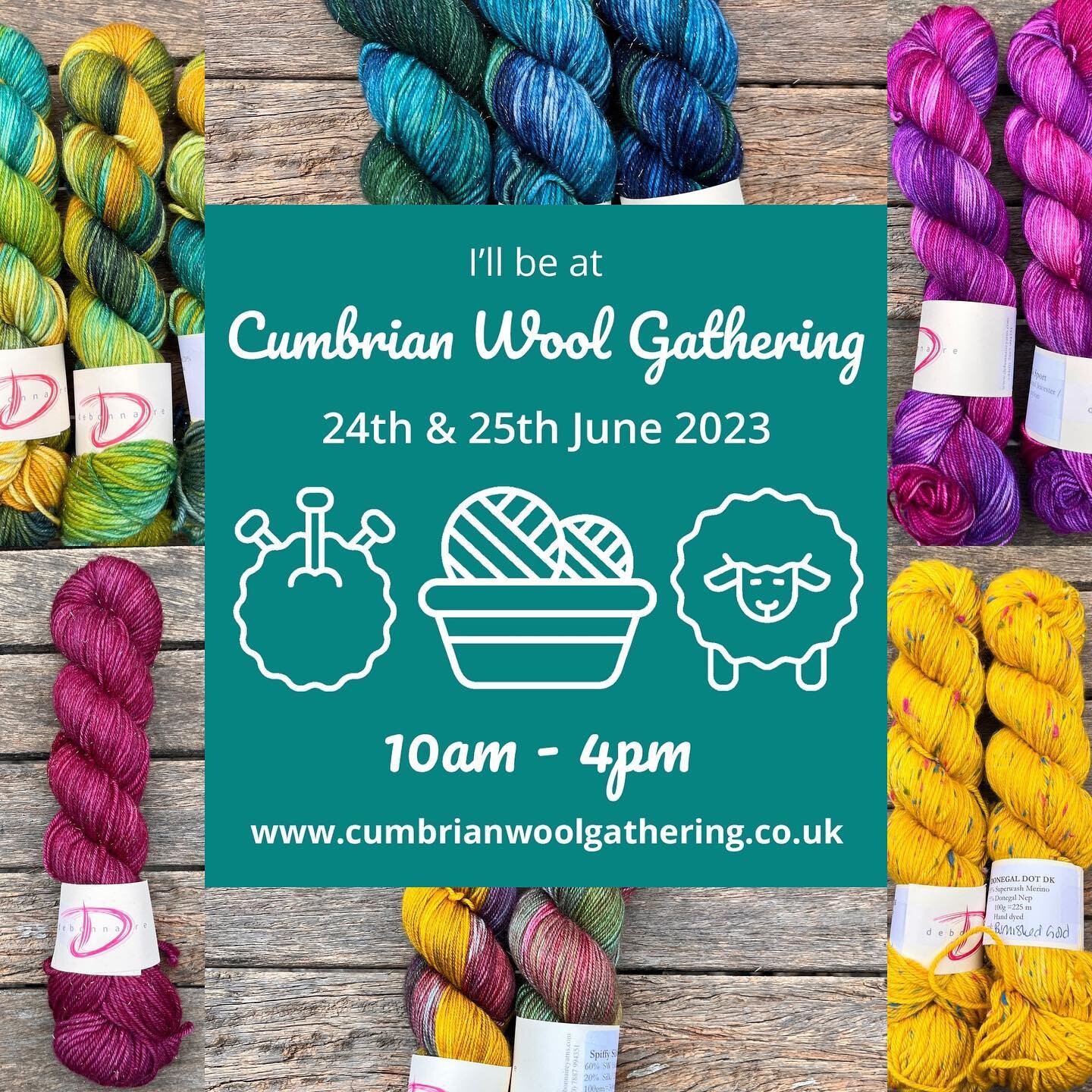 I am very excited about this new show in the Lake District. Hope to see lots of you there @cumbrianwoolgathering !
