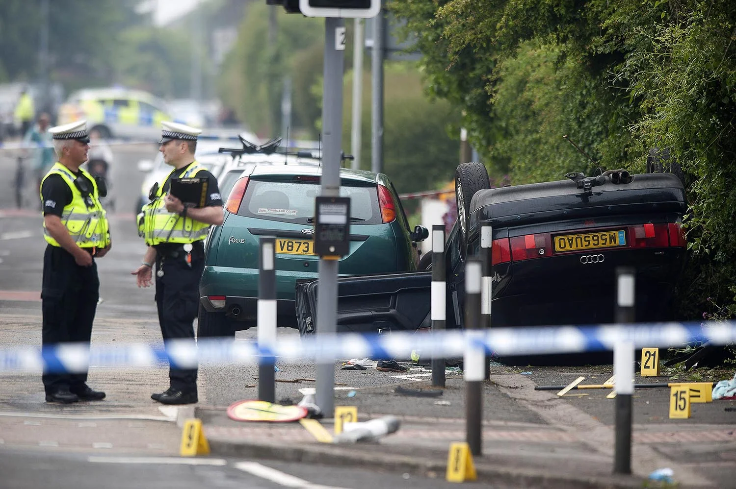 Scene of a road traffic accident